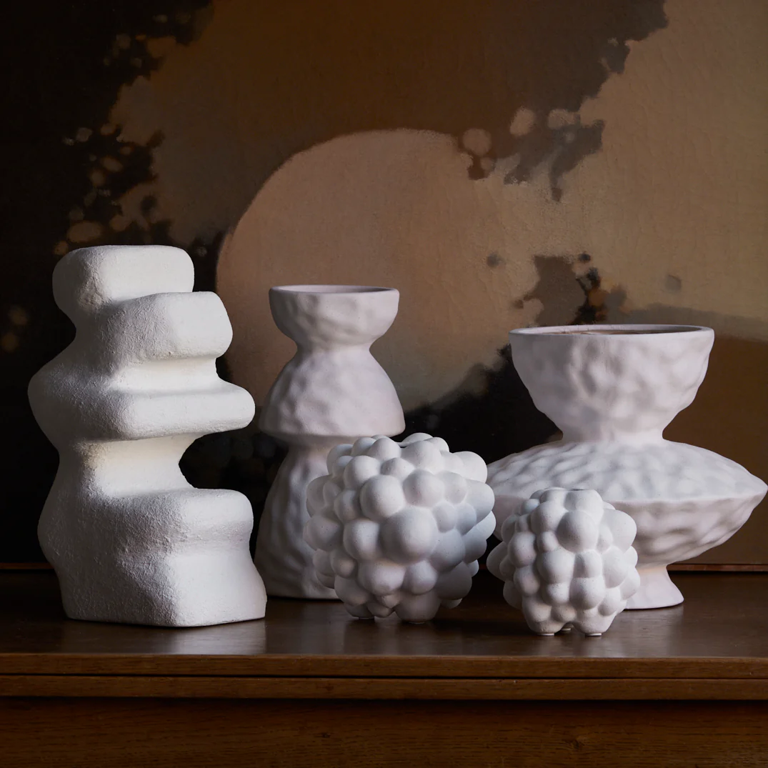 Étienne and Antoine Vase Collection (Volcanic White) - Image 5