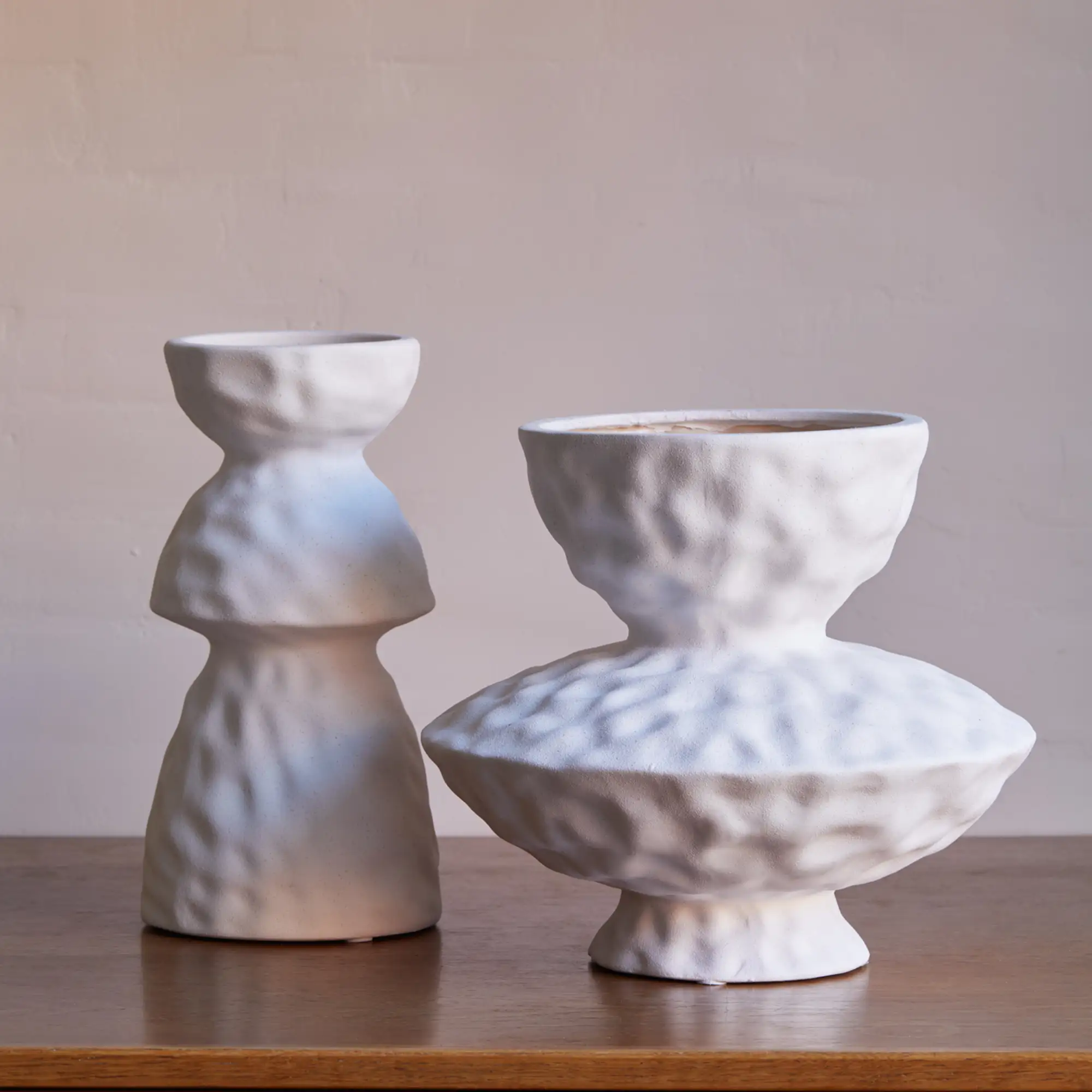 Étienne and Antoine Vase Collection (Volcanic White) - Image 6