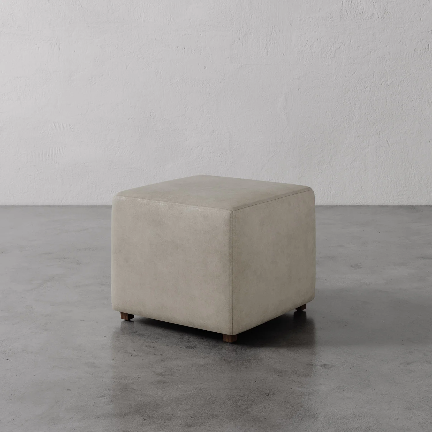 Fabien Leather Square Ottoman - 22" - Image 4