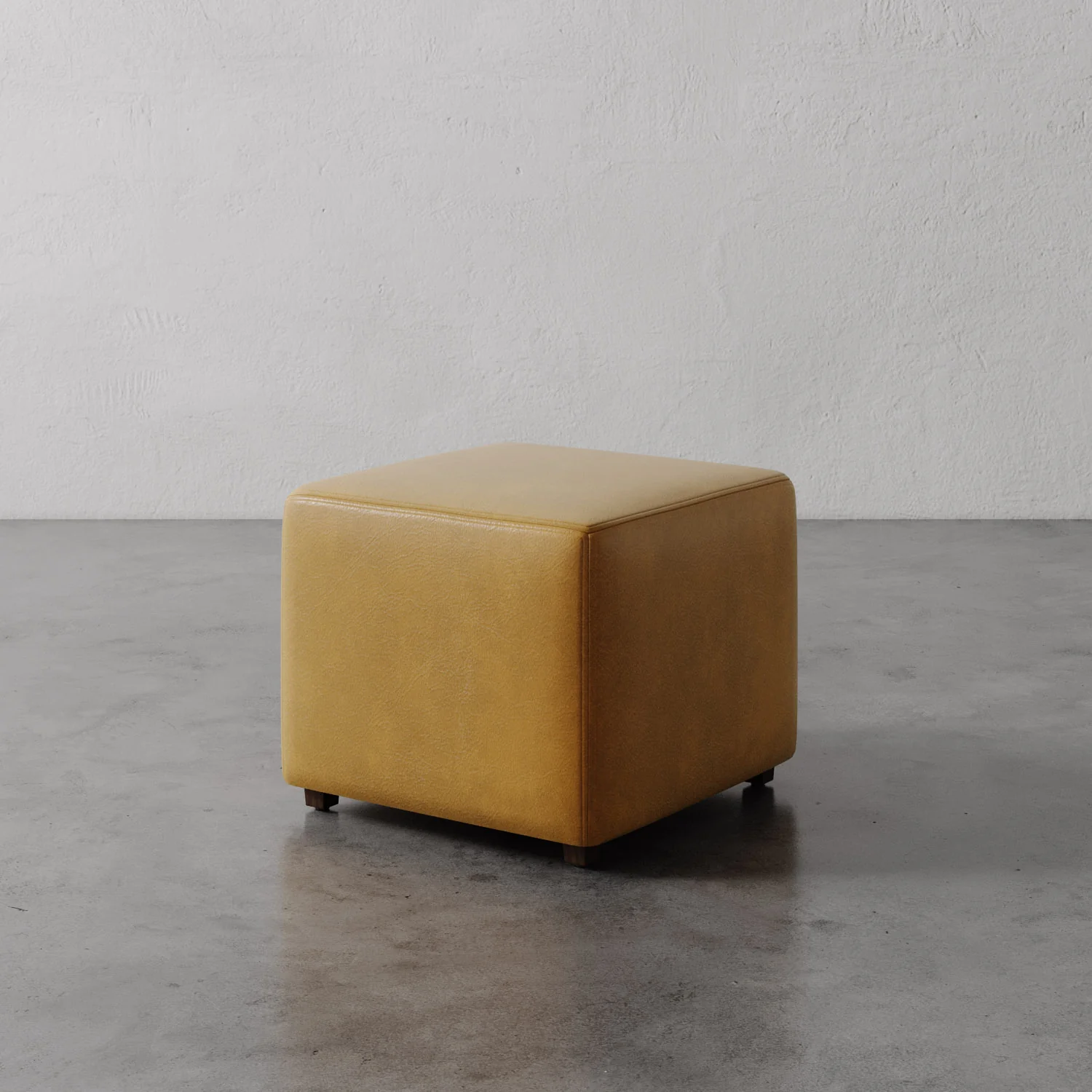 Fabien Leather Square Ottoman - 22" - Image 6