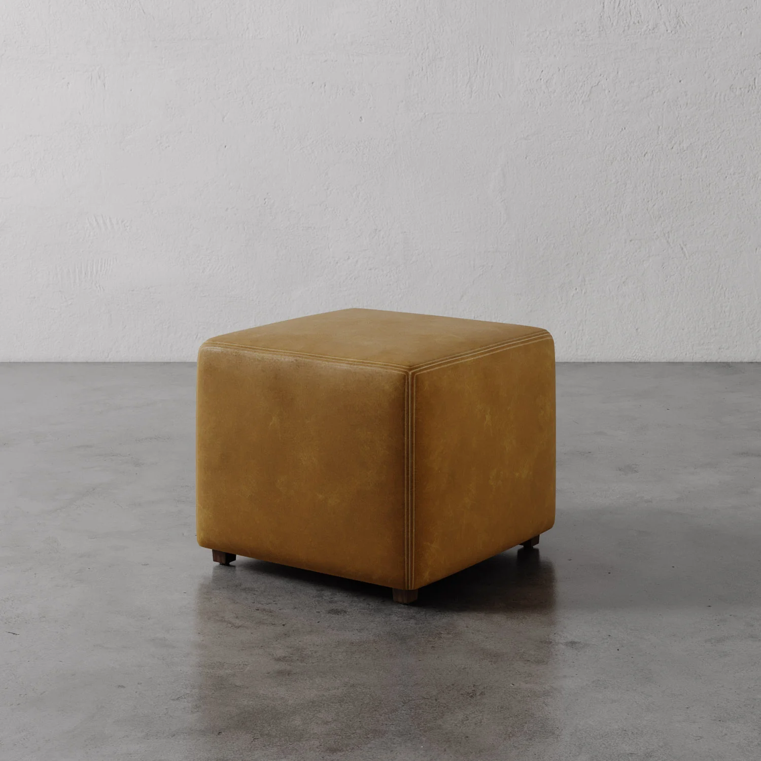 Fabien Leather Square Ottoman - 22" - Image 7