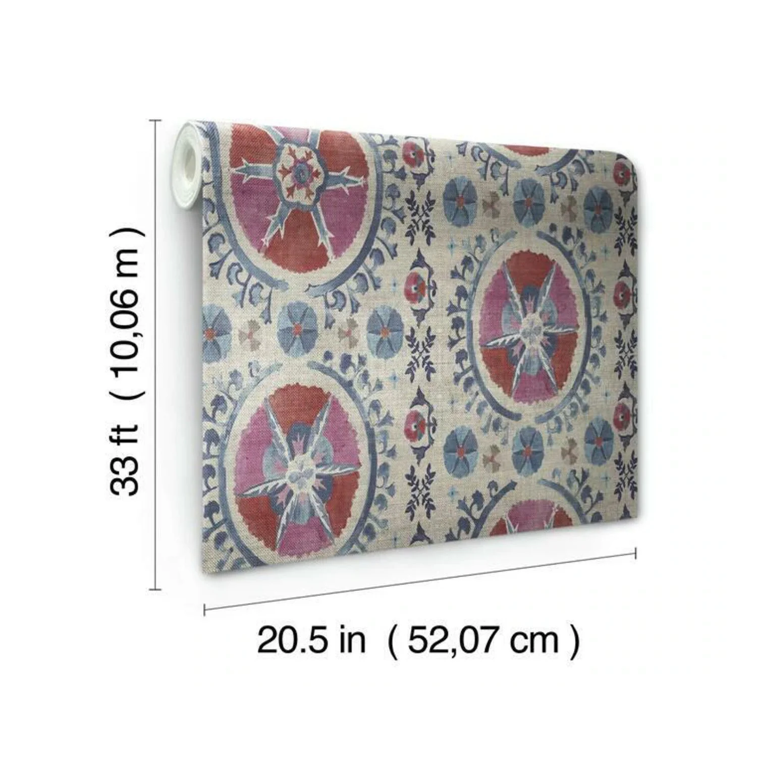 Fleurus Red Wallpaper - Image 4