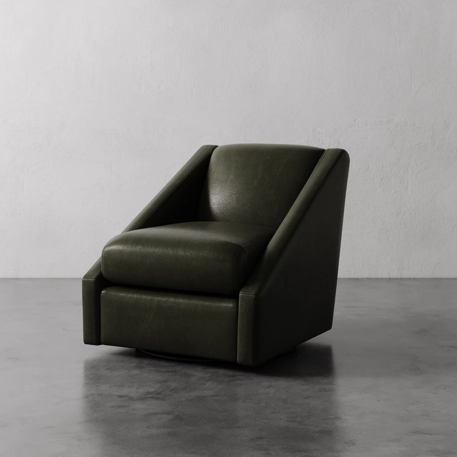 Fontaine Leather Swivel Chair - Image 3