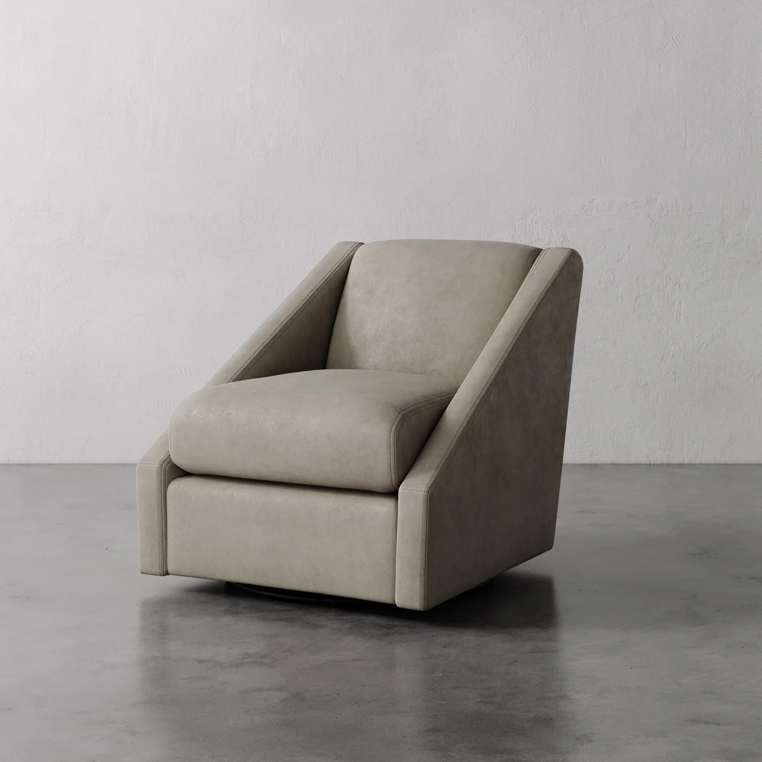 Fontaine Leather Swivel Chair - Image 4