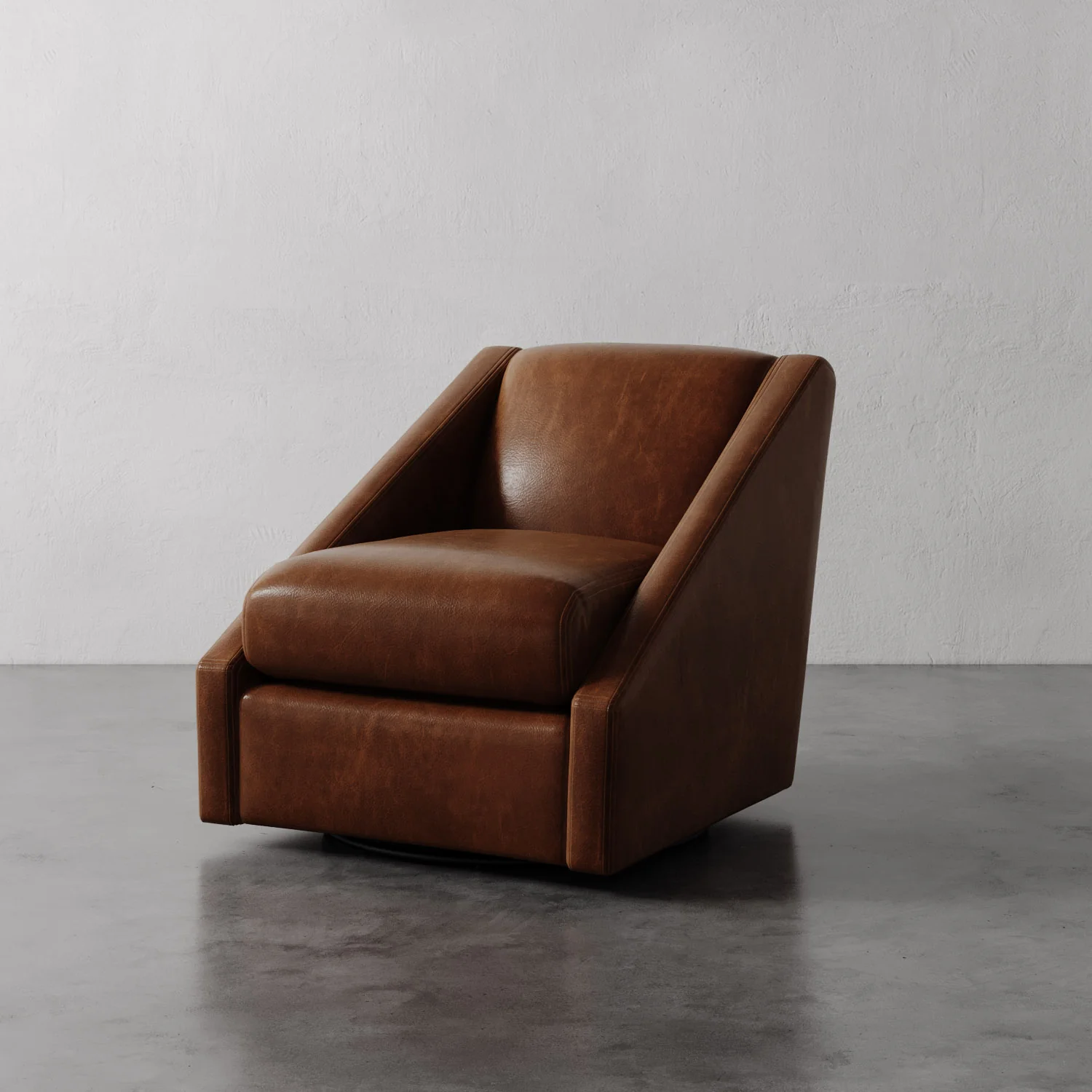 Fontaine Leather Swivel Chair - Image 5