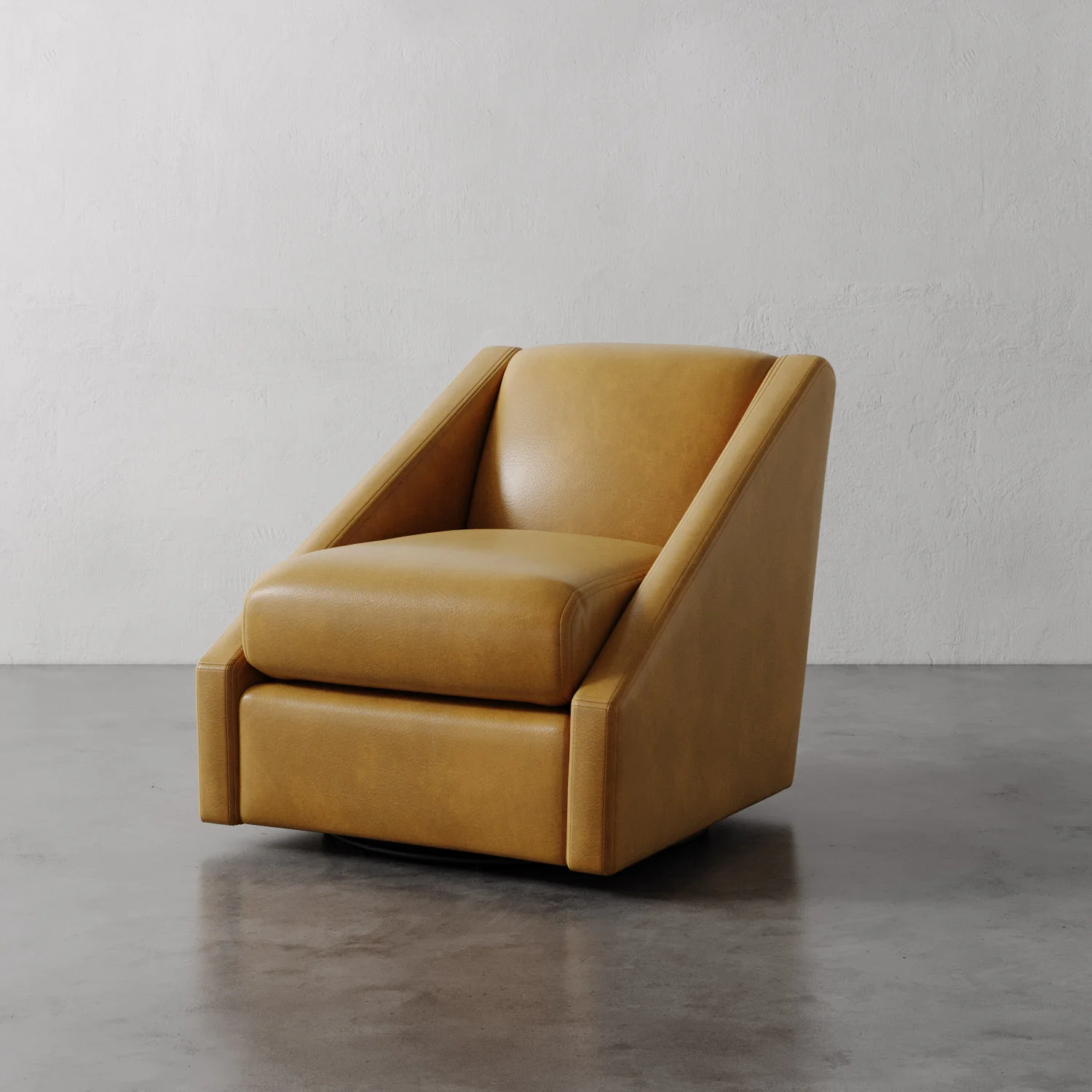 Fontaine Leather Swivel Chair - Image 6