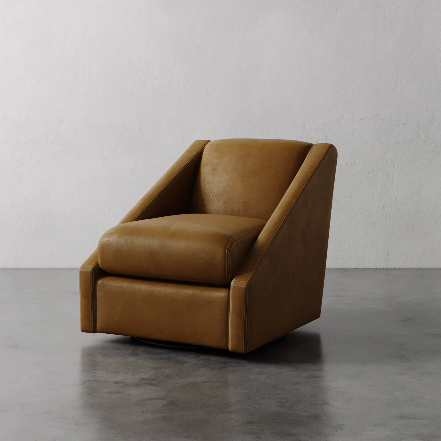 Fontaine Leather Swivel Chair - Image 7