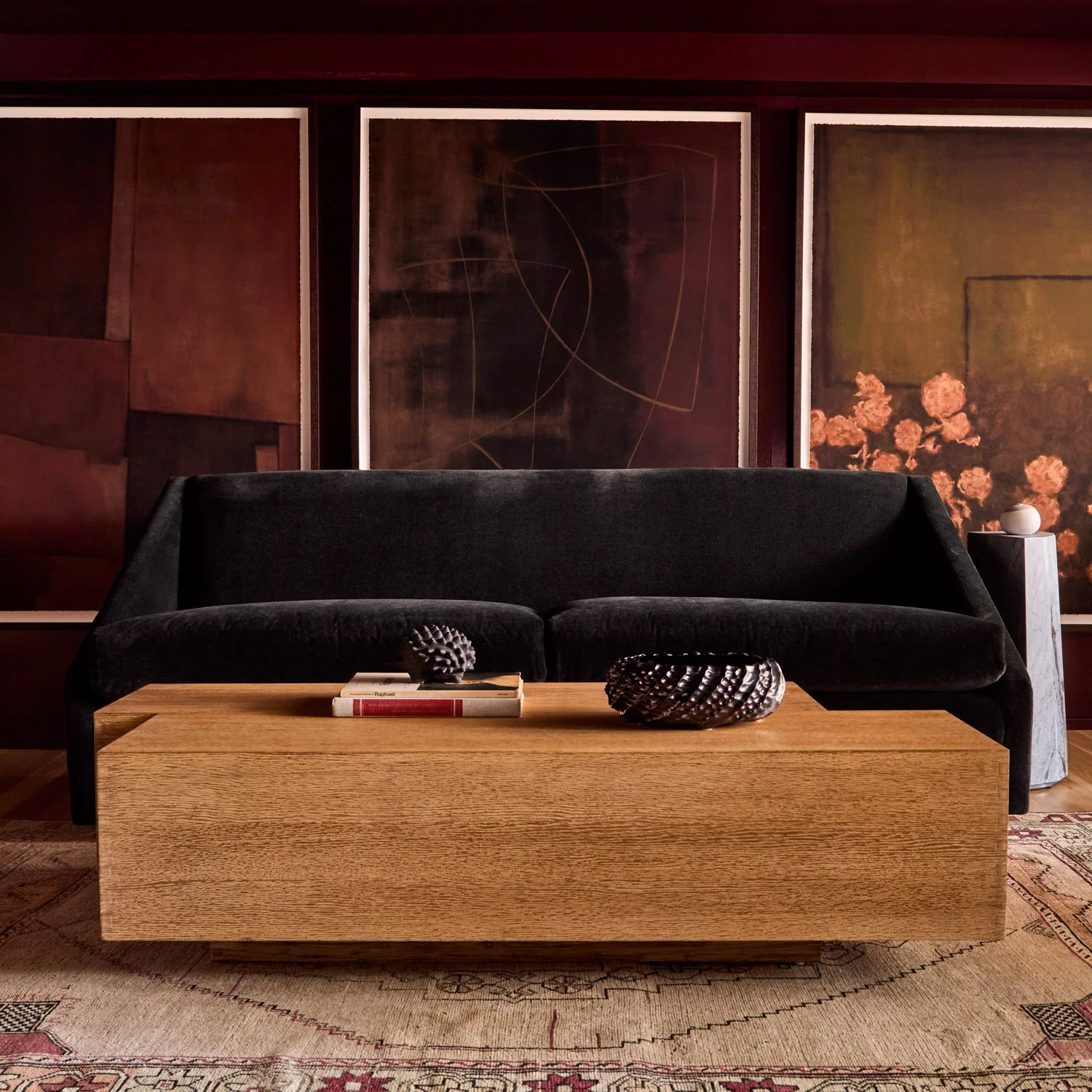 Fontaine 84" Sofa (in Onyx Natural Wool Blend) - Image 3