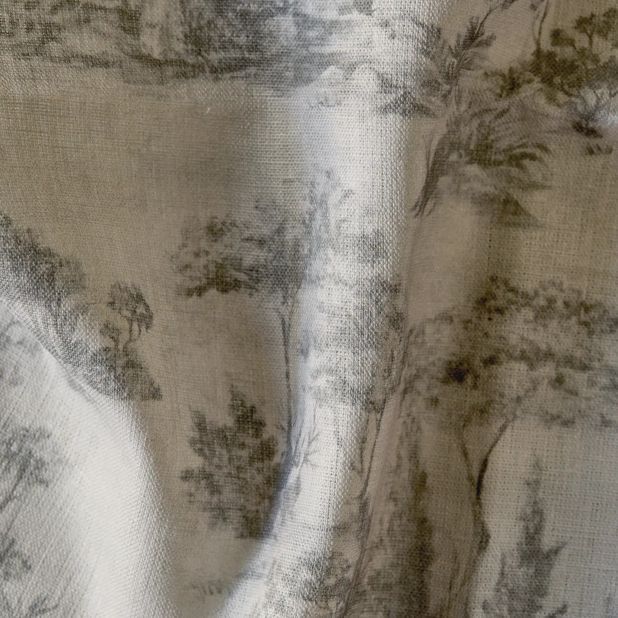 French Scenic Linen Pillow - Image 2