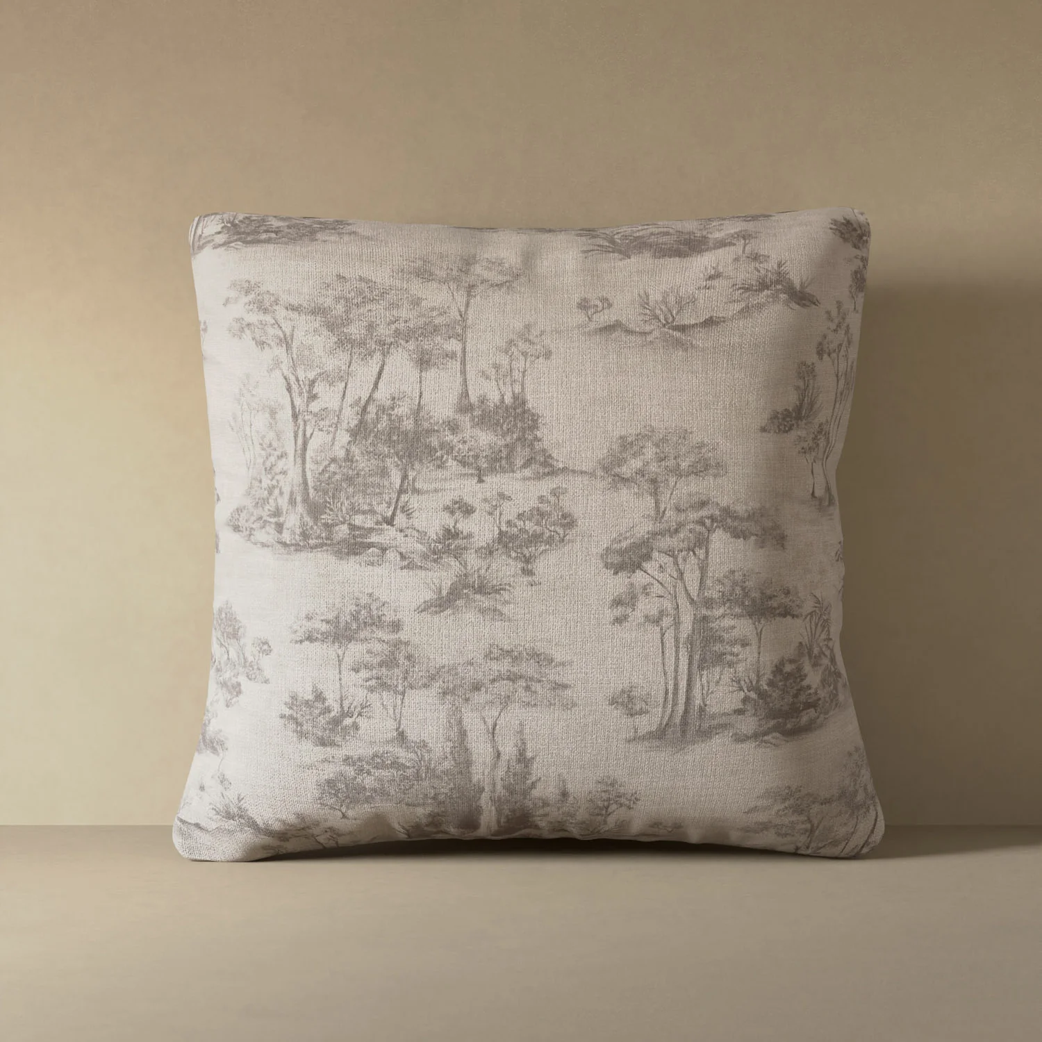 French Scenic Linen Pillow - Image 4