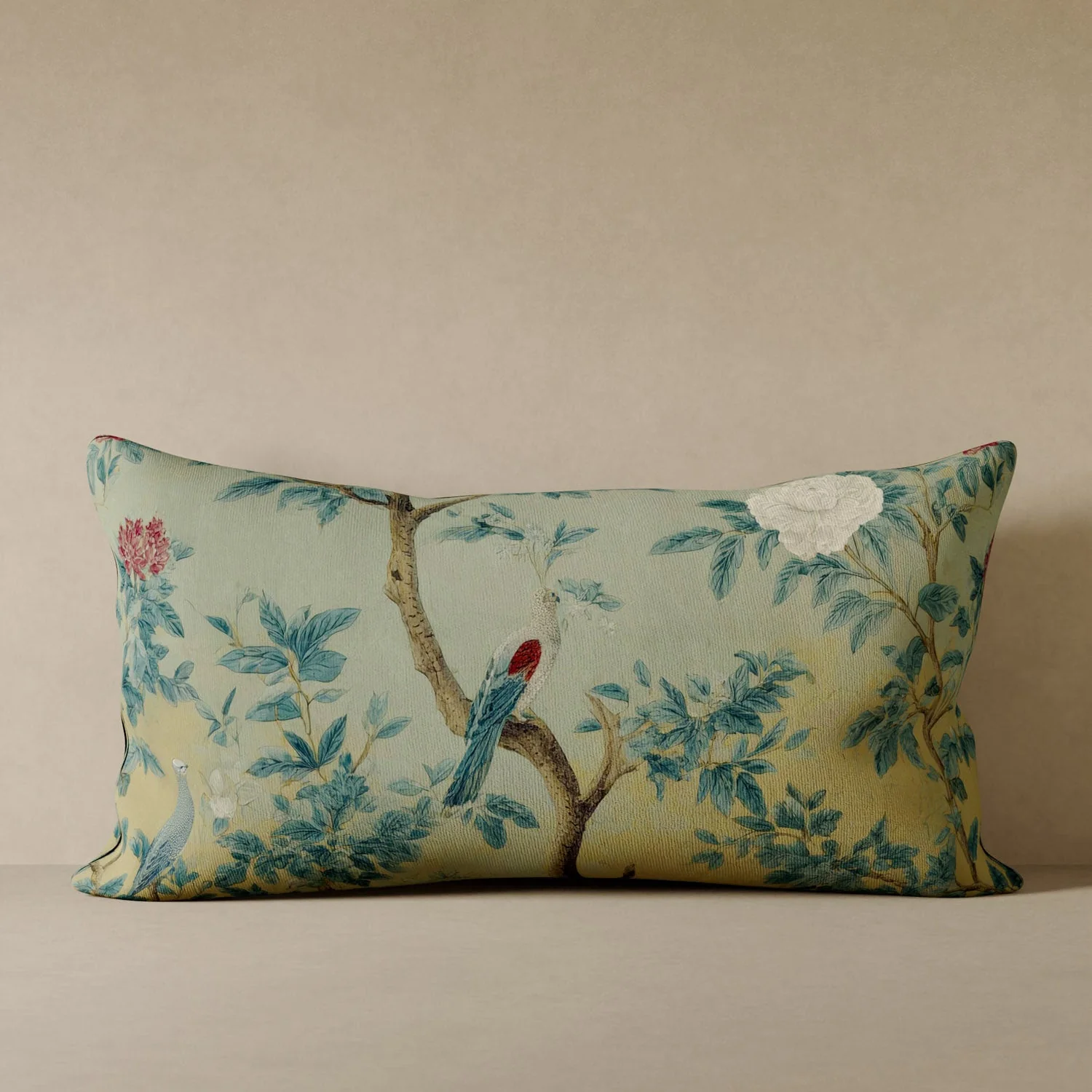 Fresco Floral Velvet Pillow - Image 3
