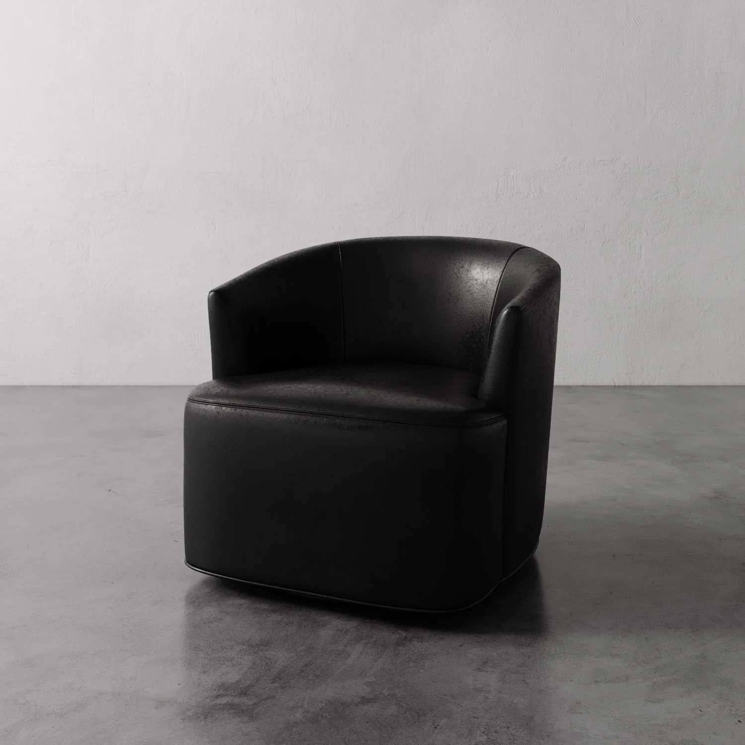 Garnier Leather Swivel Chair - Image 3