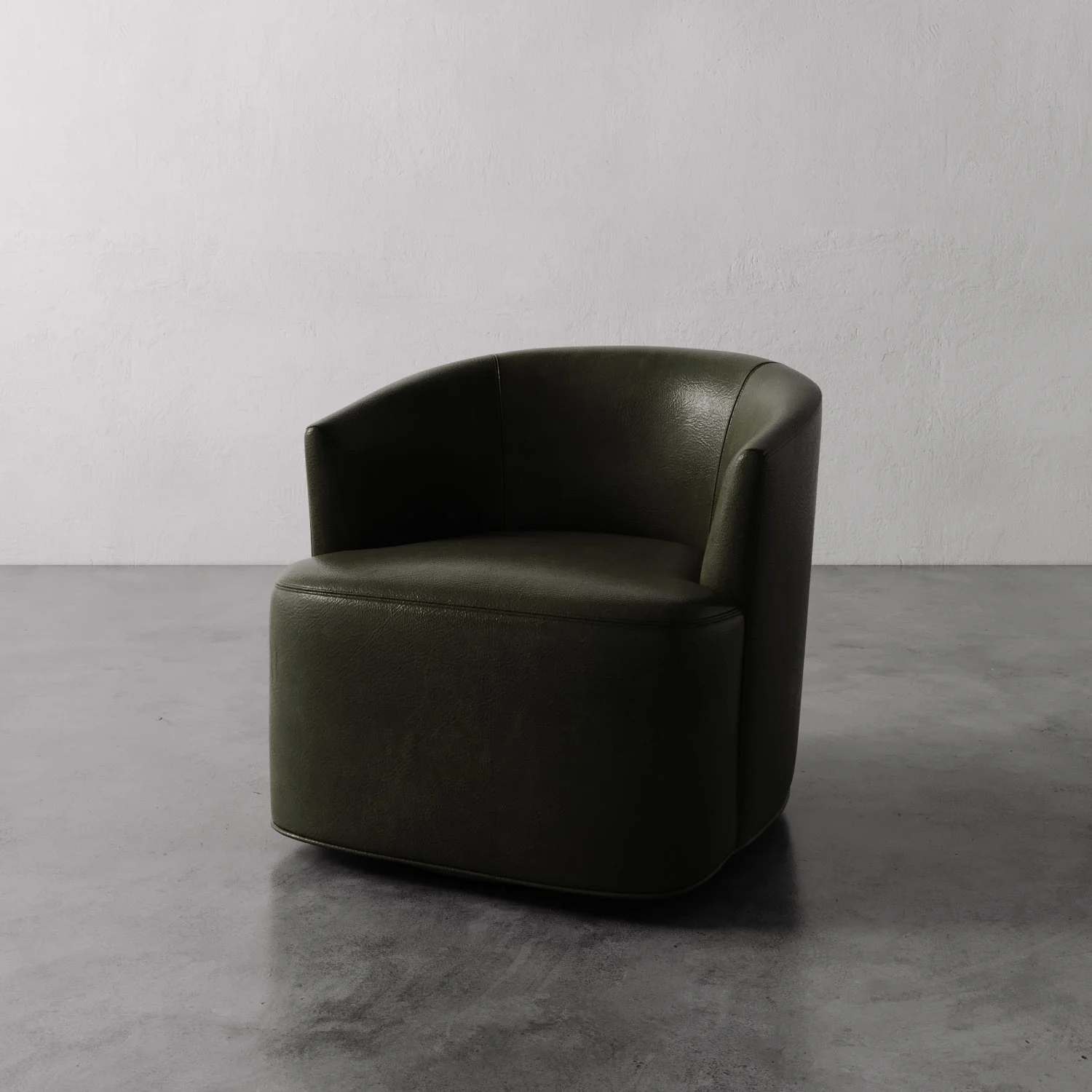 Garnier Leather Swivel Chair - Image 5