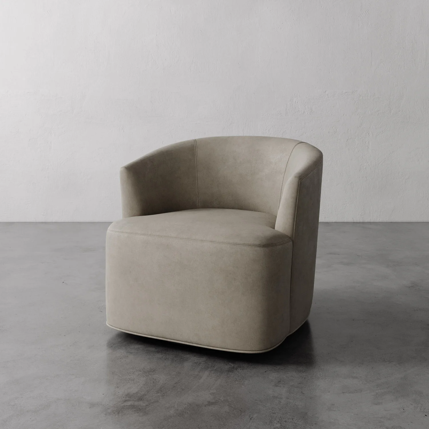Garnier Leather Swivel Chair - Image 6
