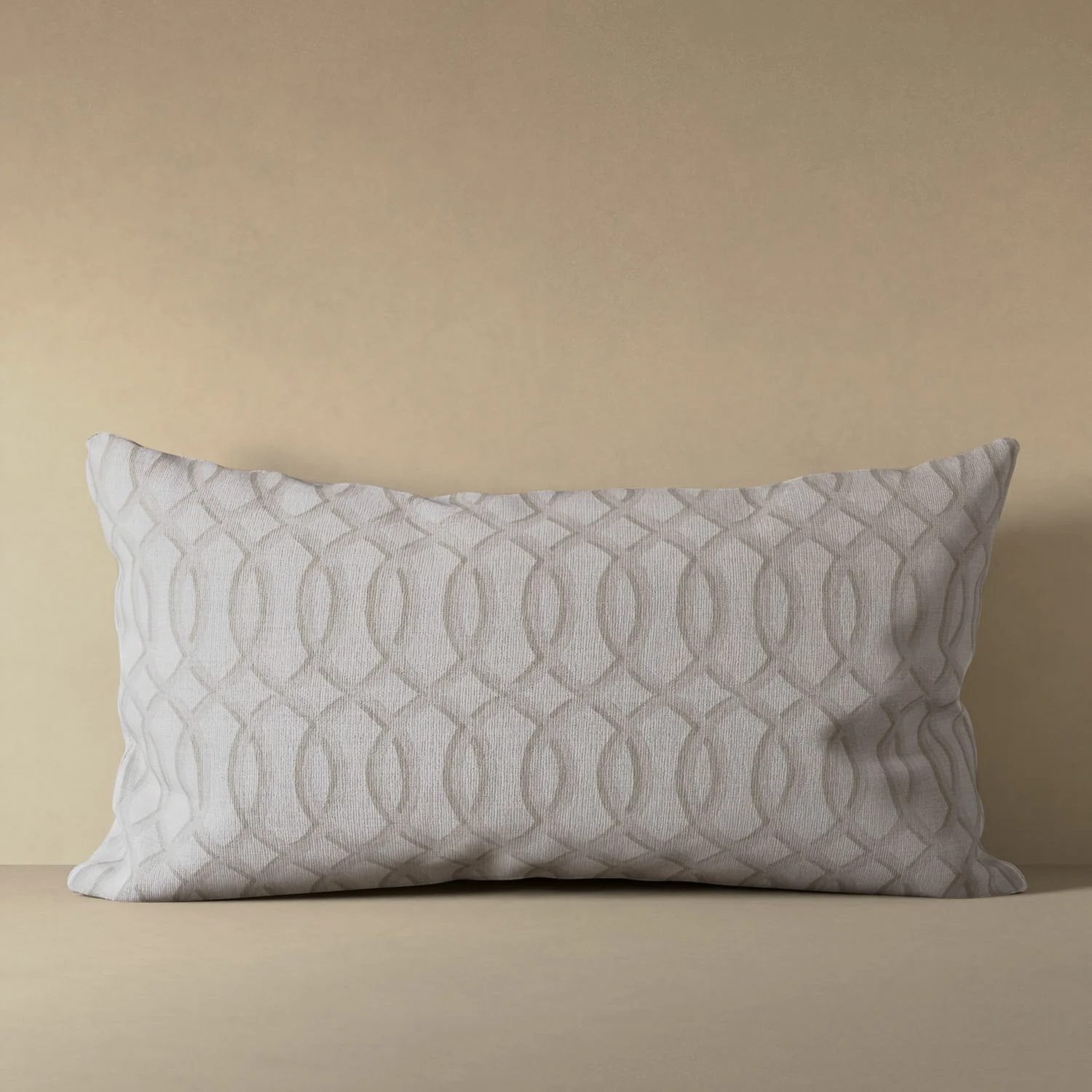 Gate Work Lattice Linen Pillow - Image 3
