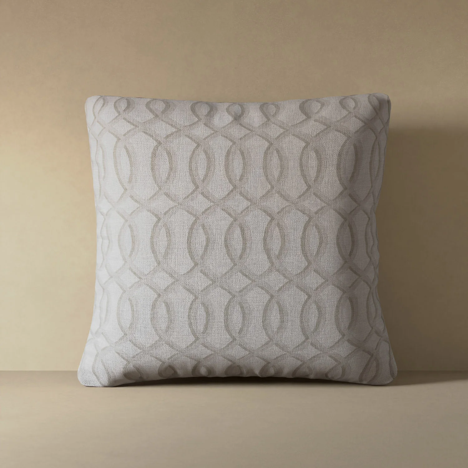 Gate Work Lattice Linen Pillow - Image 5