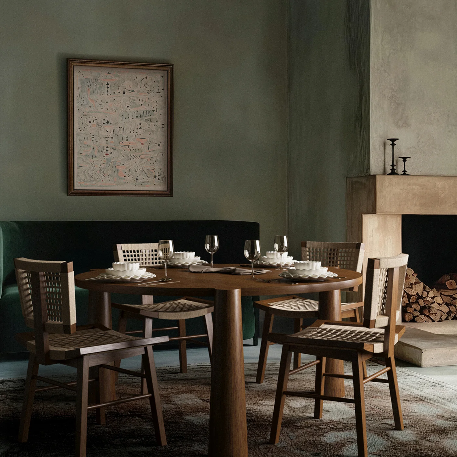 Girard Dining Table (Walnut) - Image 2