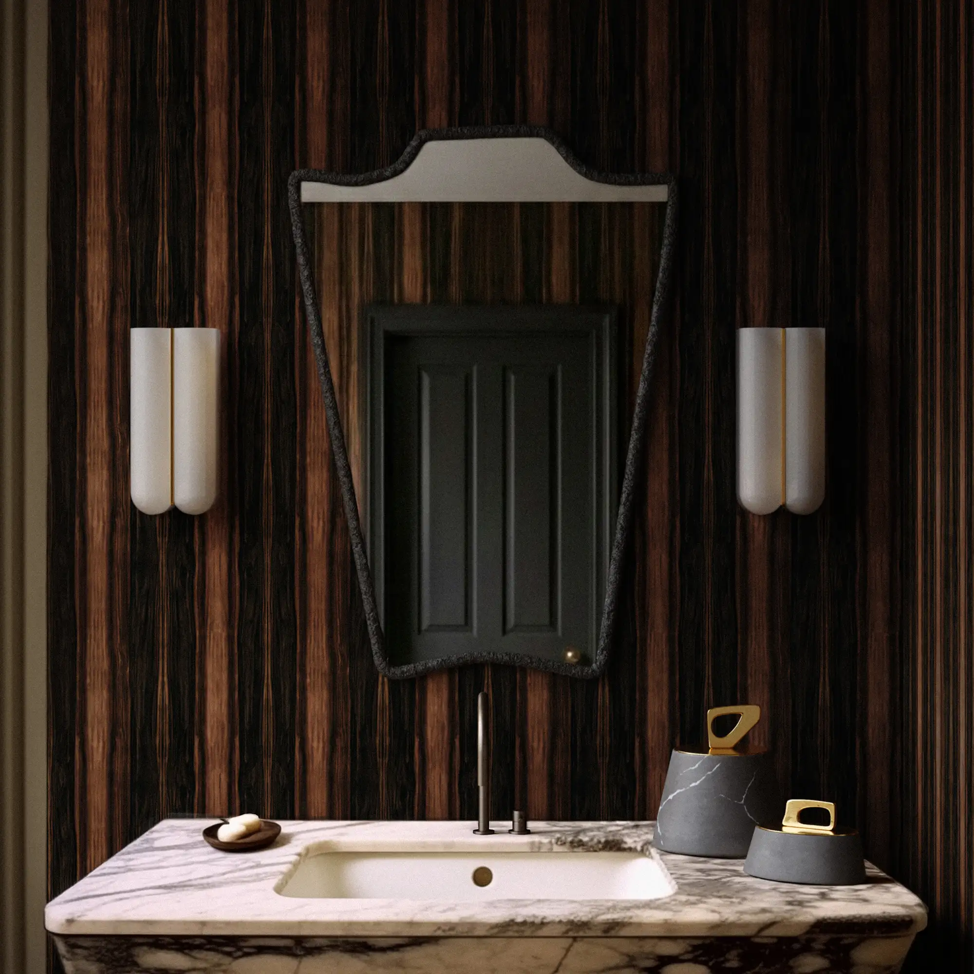 Grand Panel Macassar Wood Wallpaper - Image 2