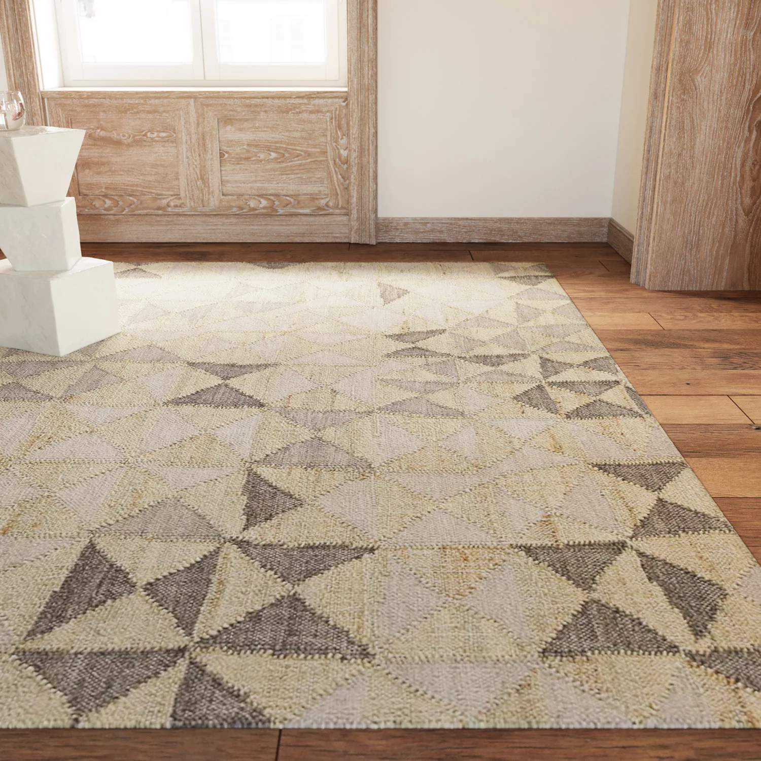 Gurara Chevrette Rug (Light Grey) - Image 9