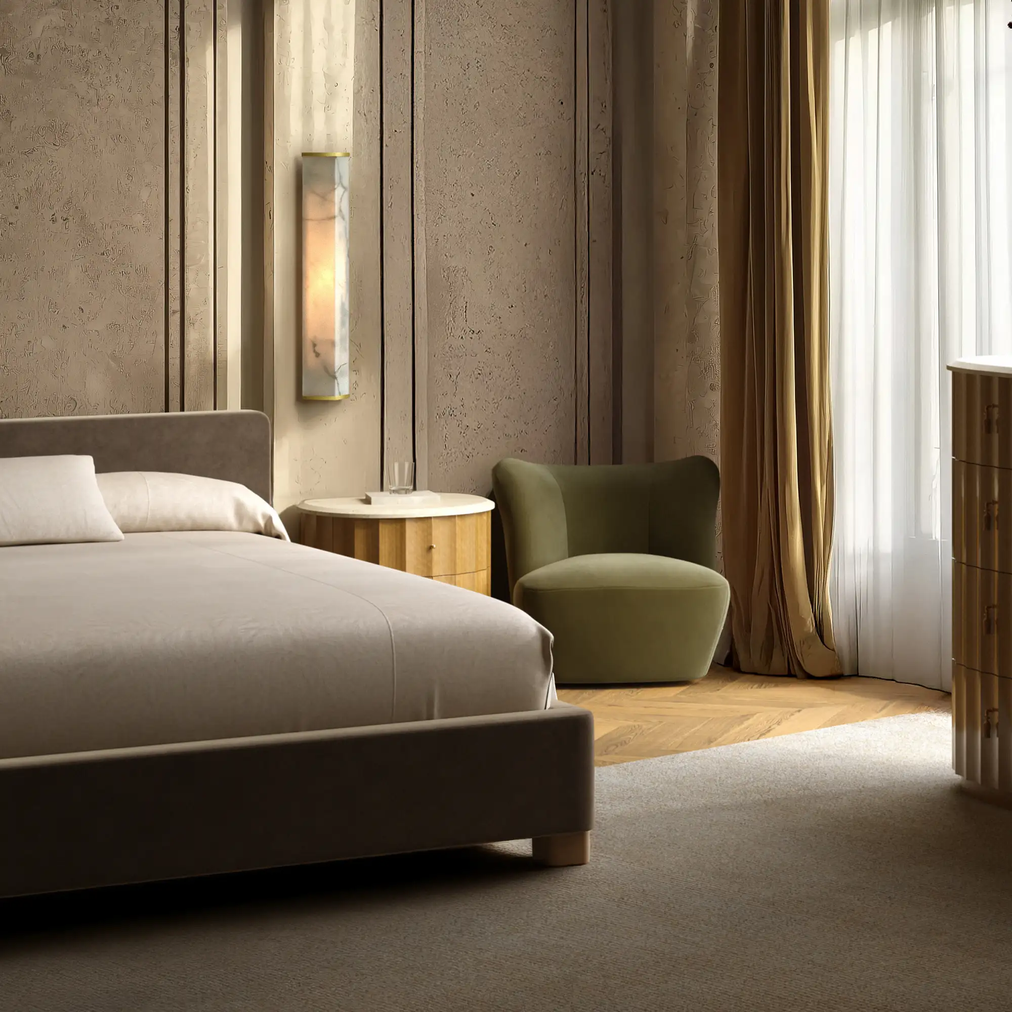 Heavy Linen Coverlet, Soft White - Image 4
