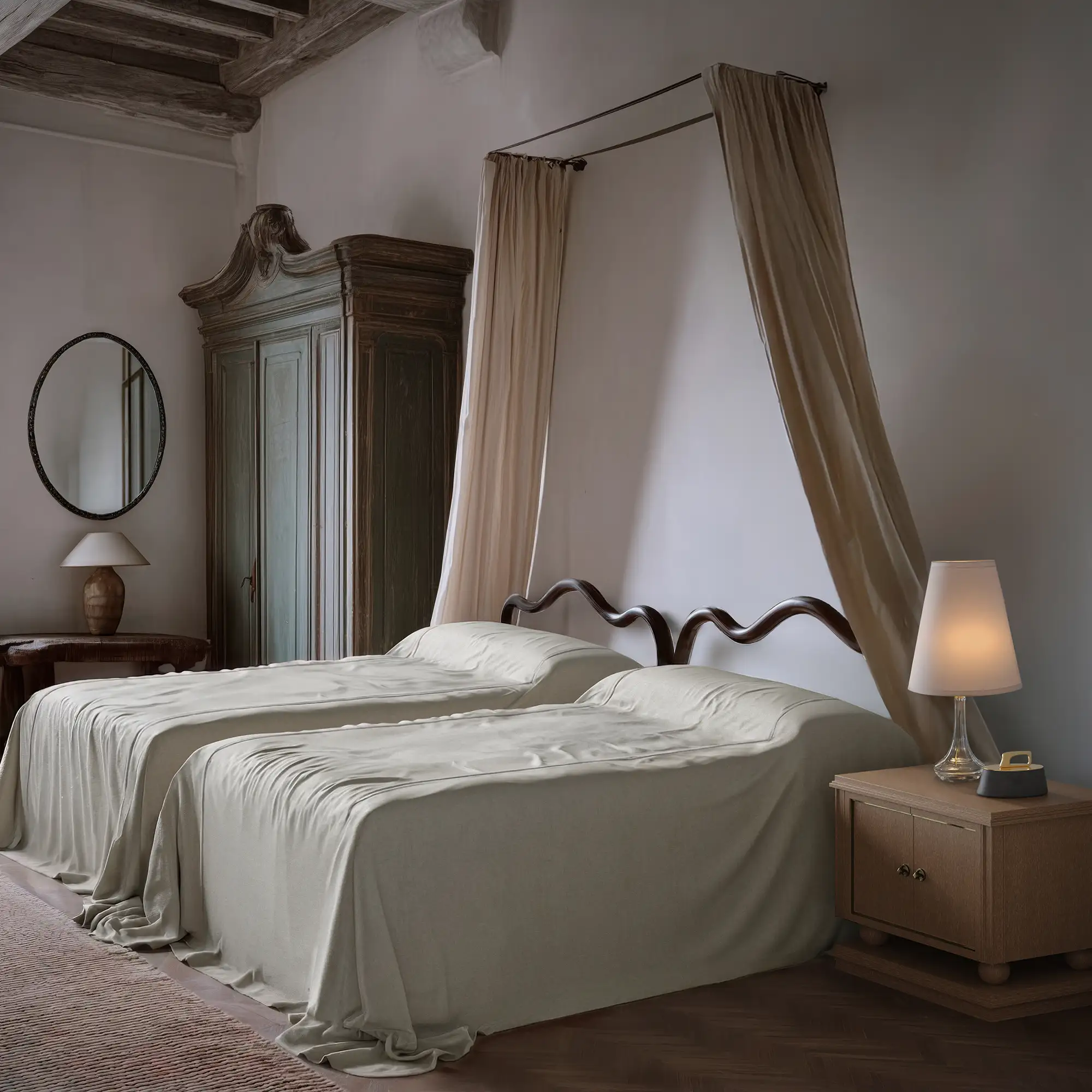 Heavy Linen Coverlet, Soft White - Image 5