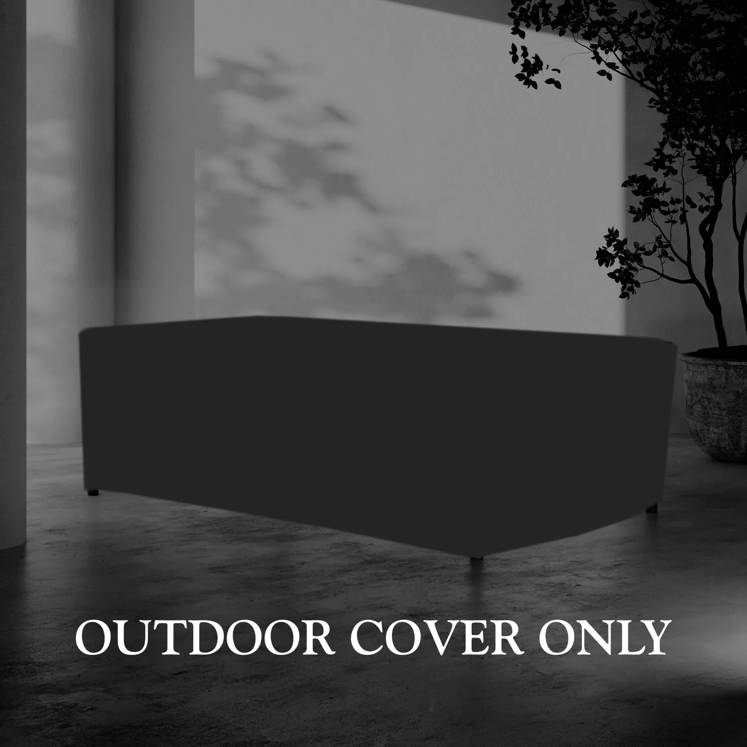Hudson 84" Rectangular Dining Table Outdoor Cover - Image 2