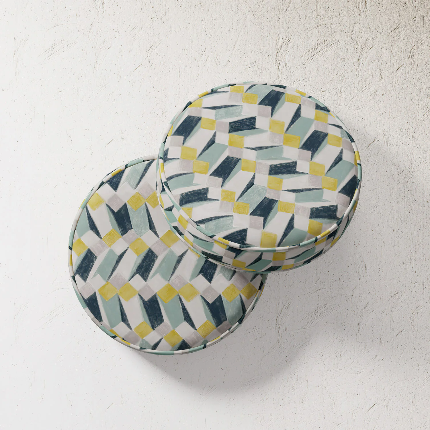 Outdoor Pillow - Op Art Blue - Image 3