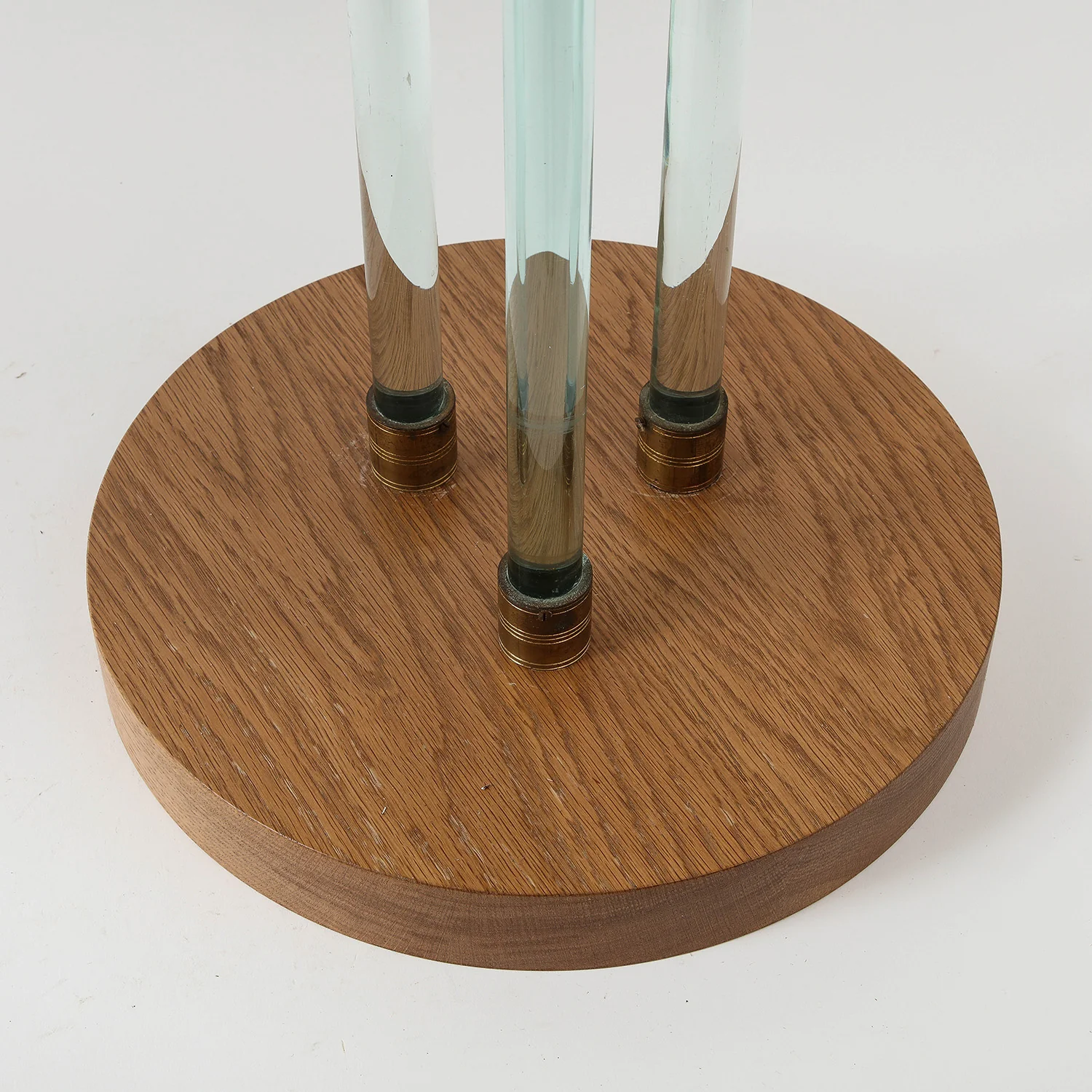 Jacques Adnet Attributed Glass & Mirror Side Table - Image 3