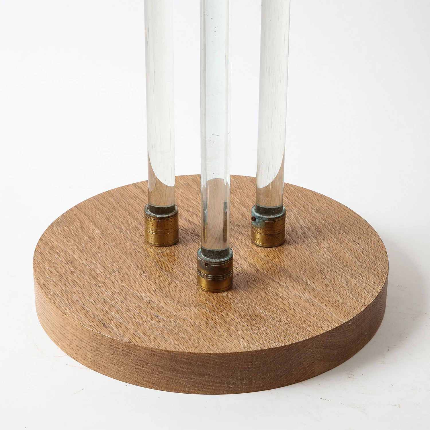 Jacques Adnet Attributed Glass & Mirror Side Table - Image 5