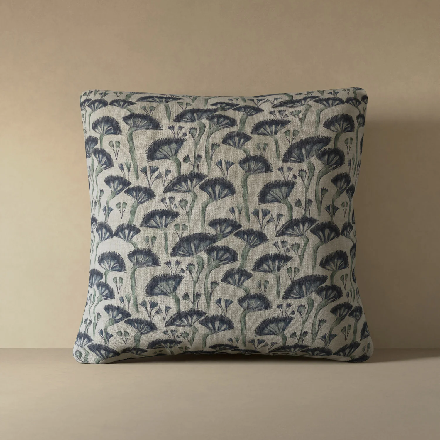 Japanese Floral Linen Pillow - Image 5
