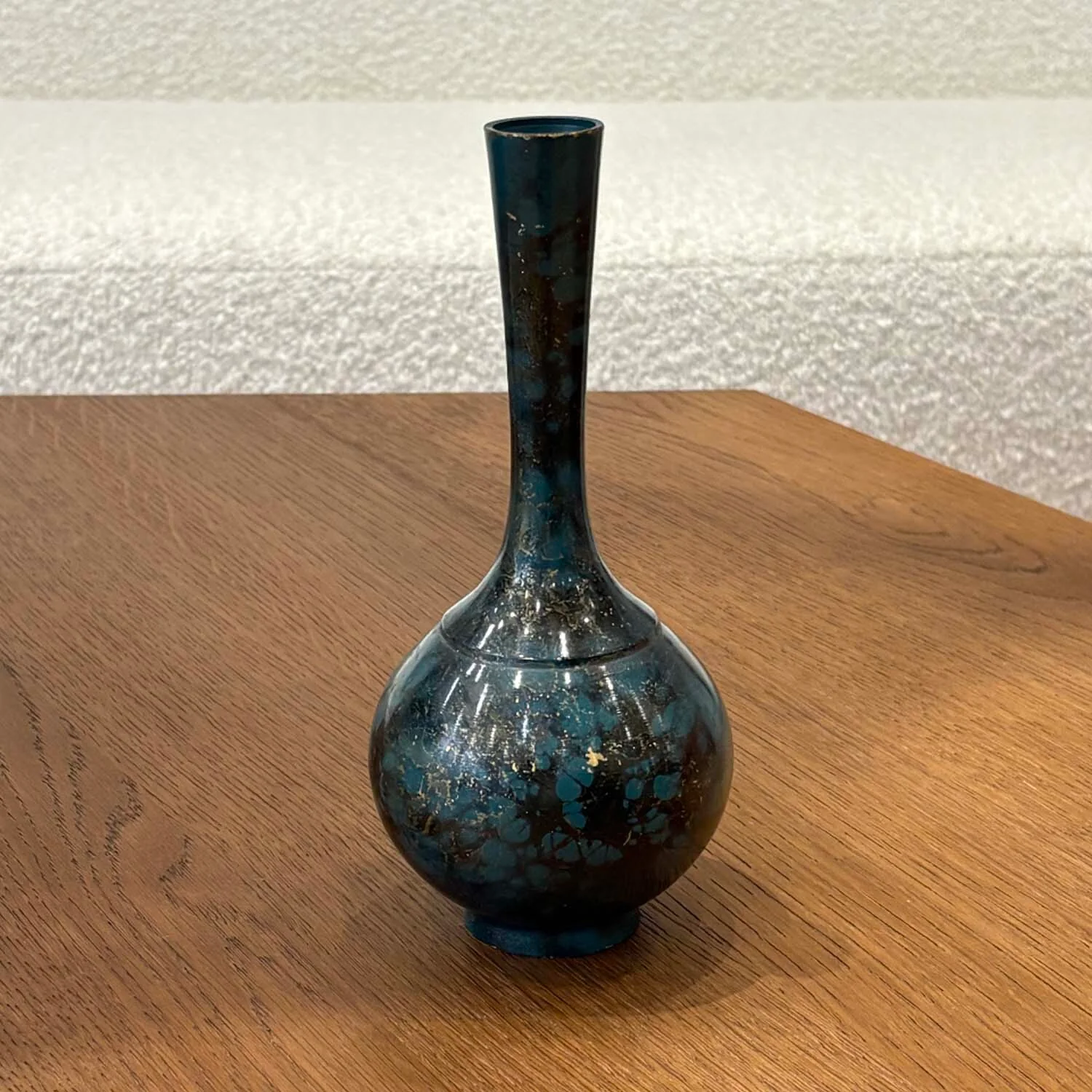Japanese Takaoka Mottled Bronze Vase - Image 2