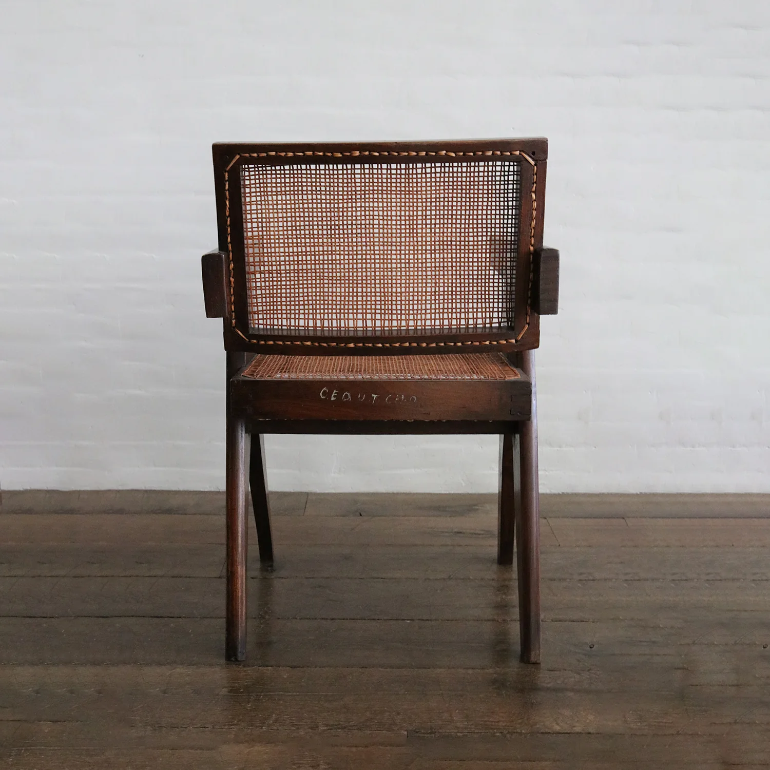 Pierre Jeanneret Office Cane Chairs (ca 1954) - Image 5
