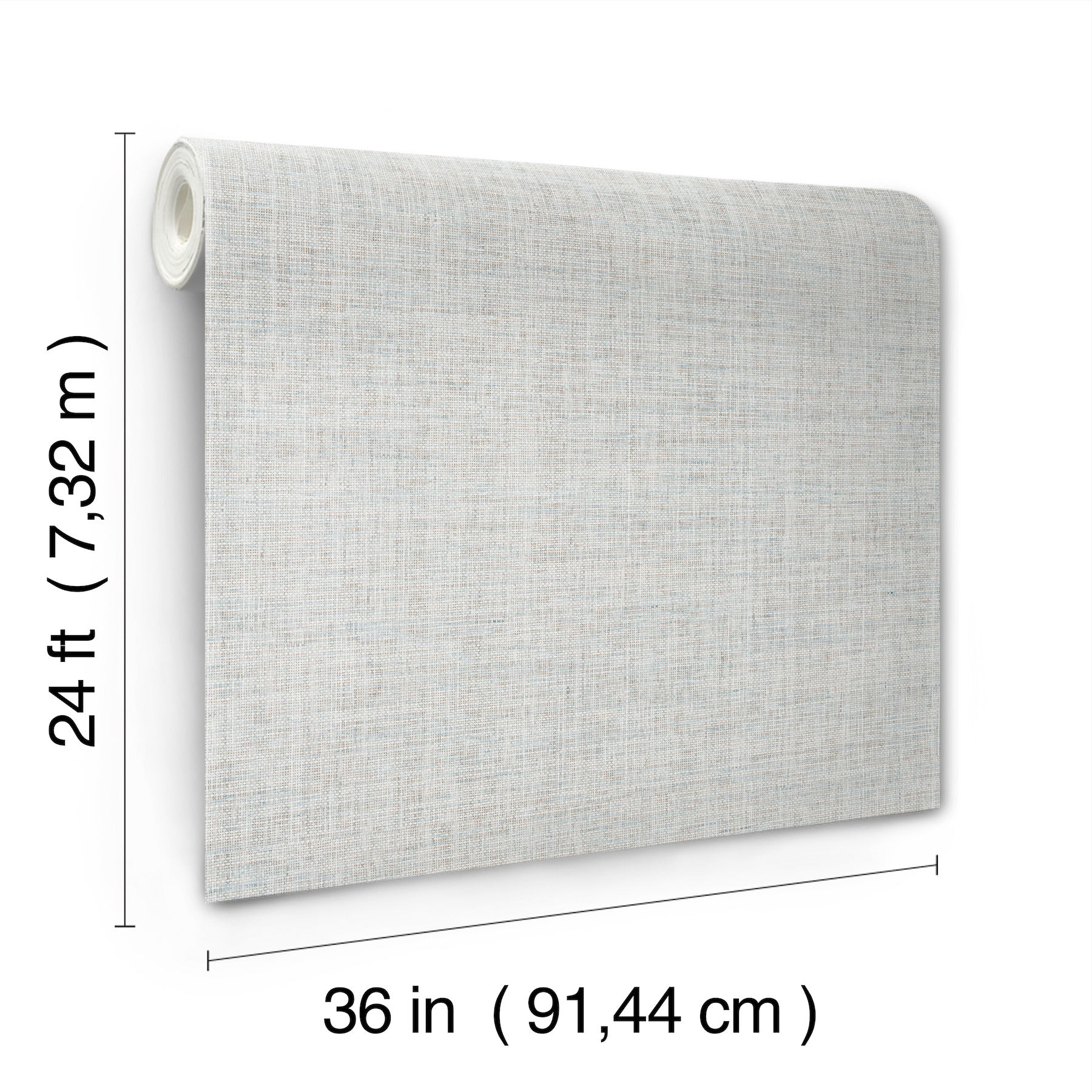 Kami Sky Blue Paperweave Wallpaper - Image 3