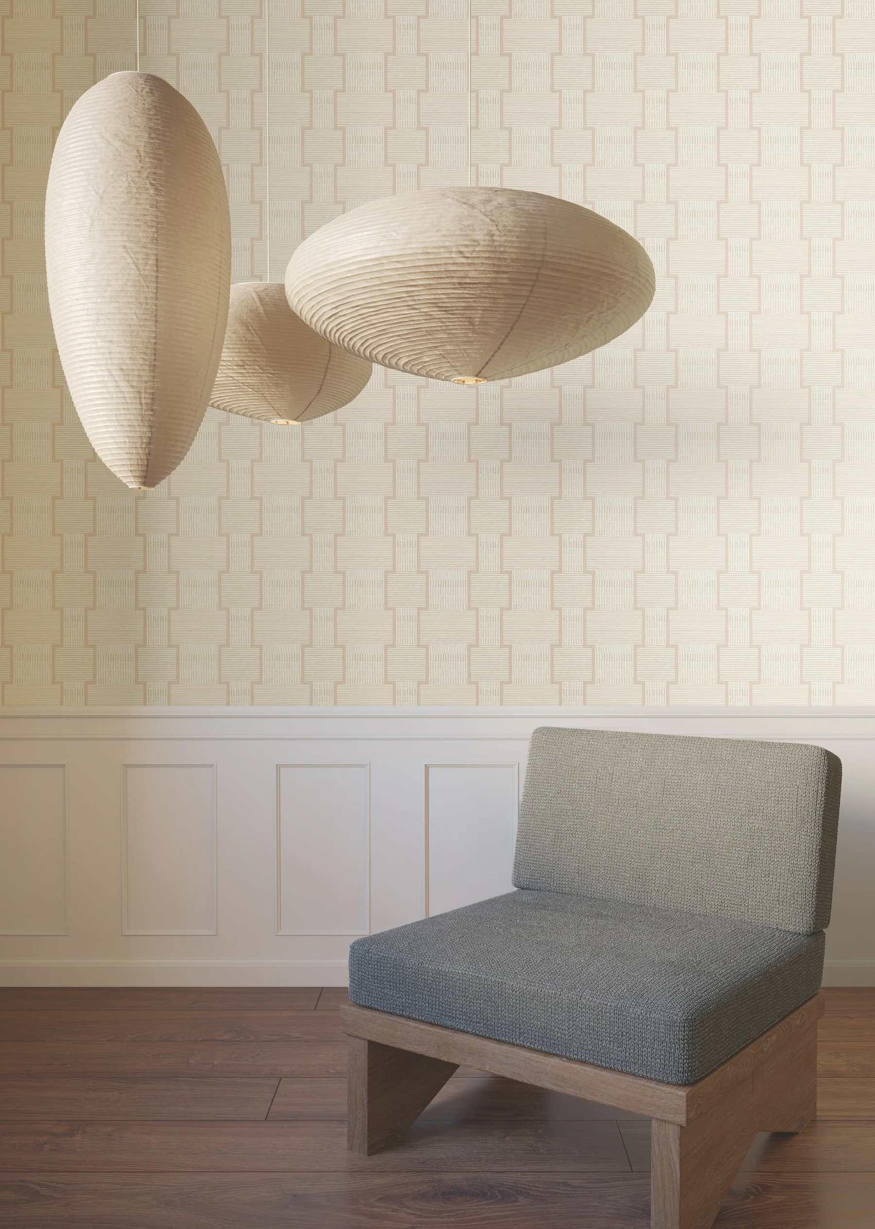 La Broderie Blush Wallpaper - Image 2