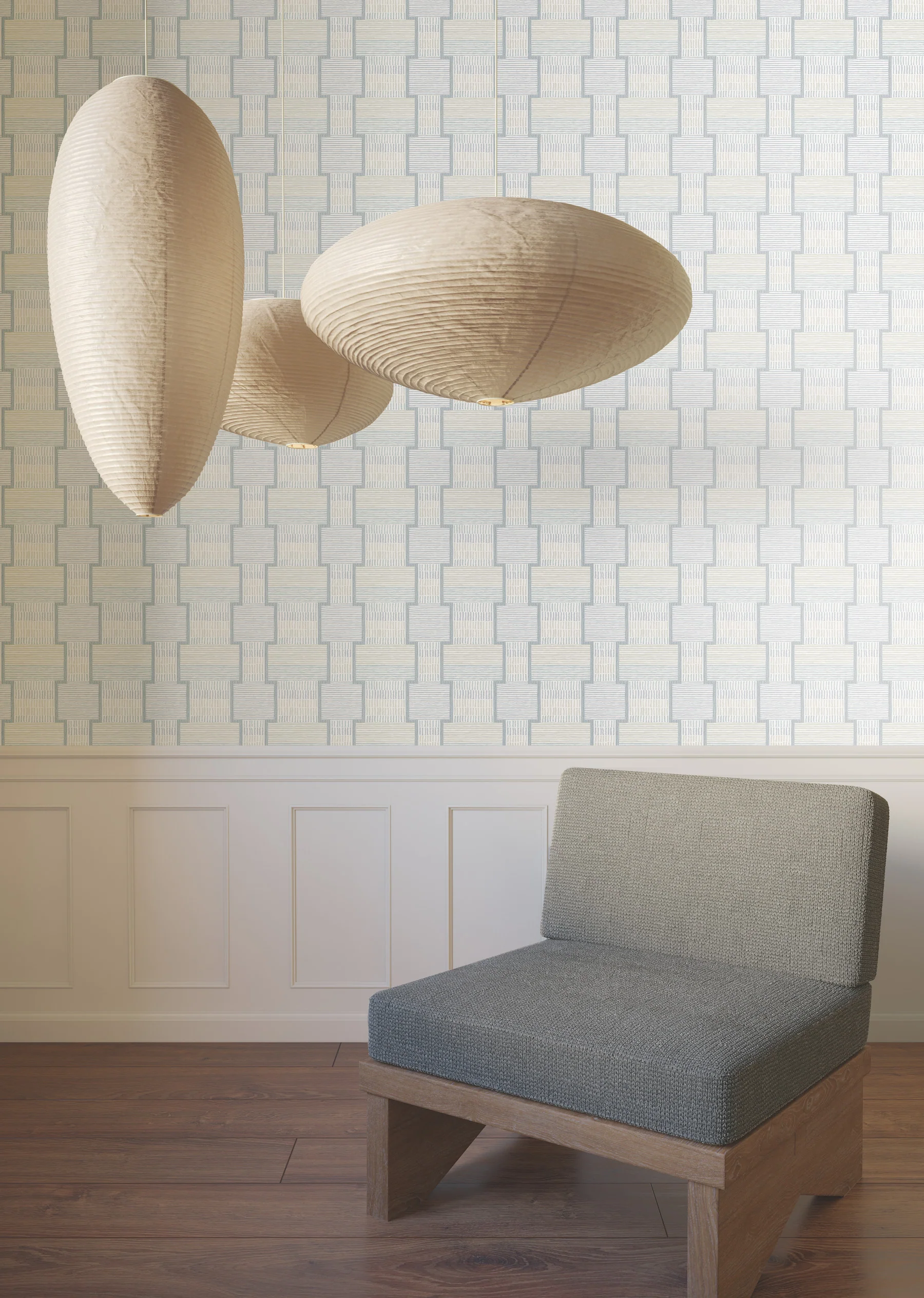 La Broderie Sky Blue Wallpaper - Image 2
