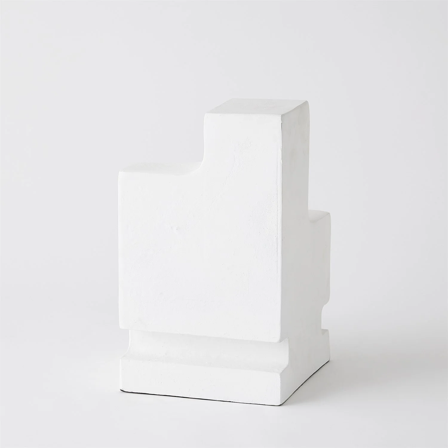 La Structure Sculptural Pillar Holder (White) - Image 2