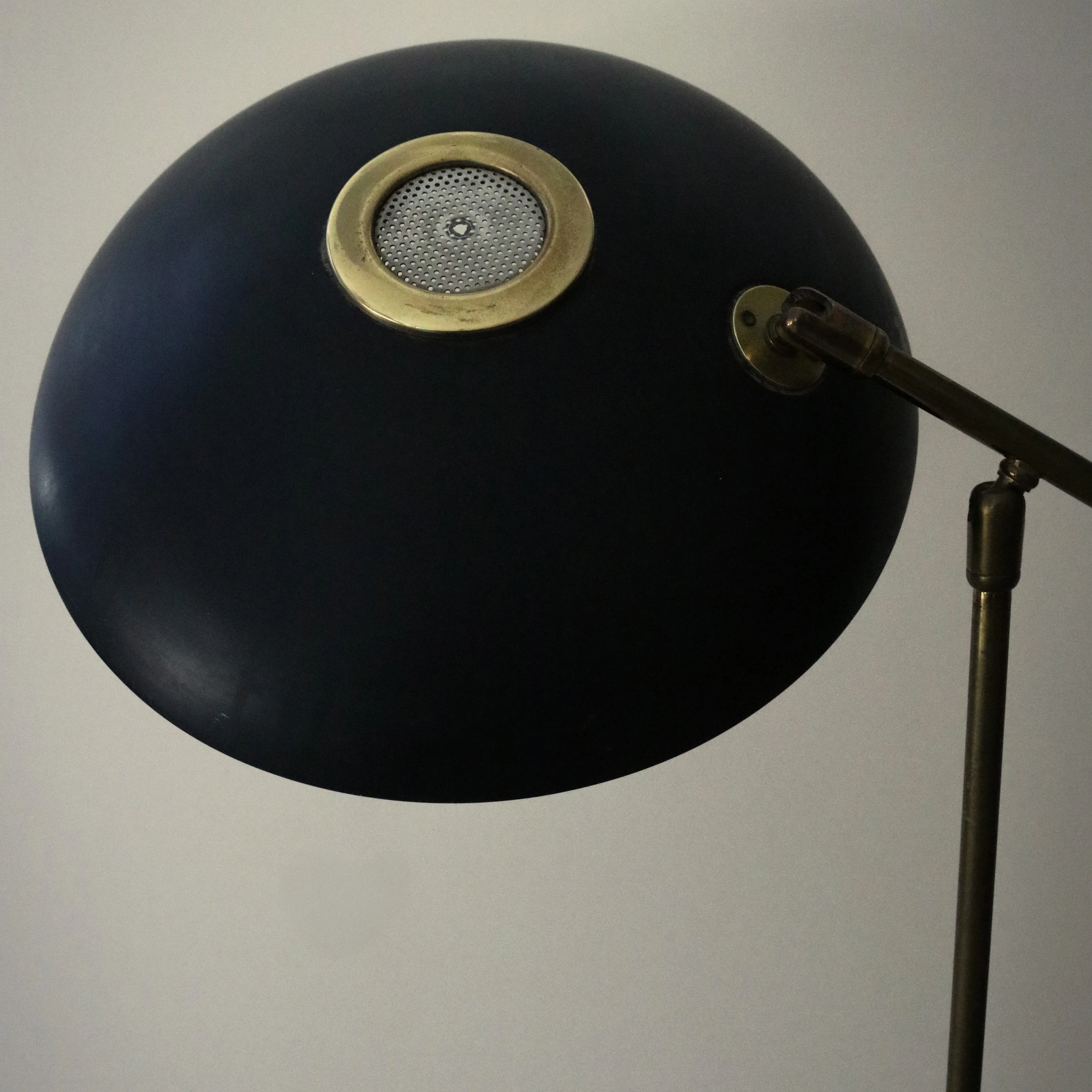 Masterful Mid-Century Black and Brass Lighting by Gerald Thurston for Lightolier - Image 4