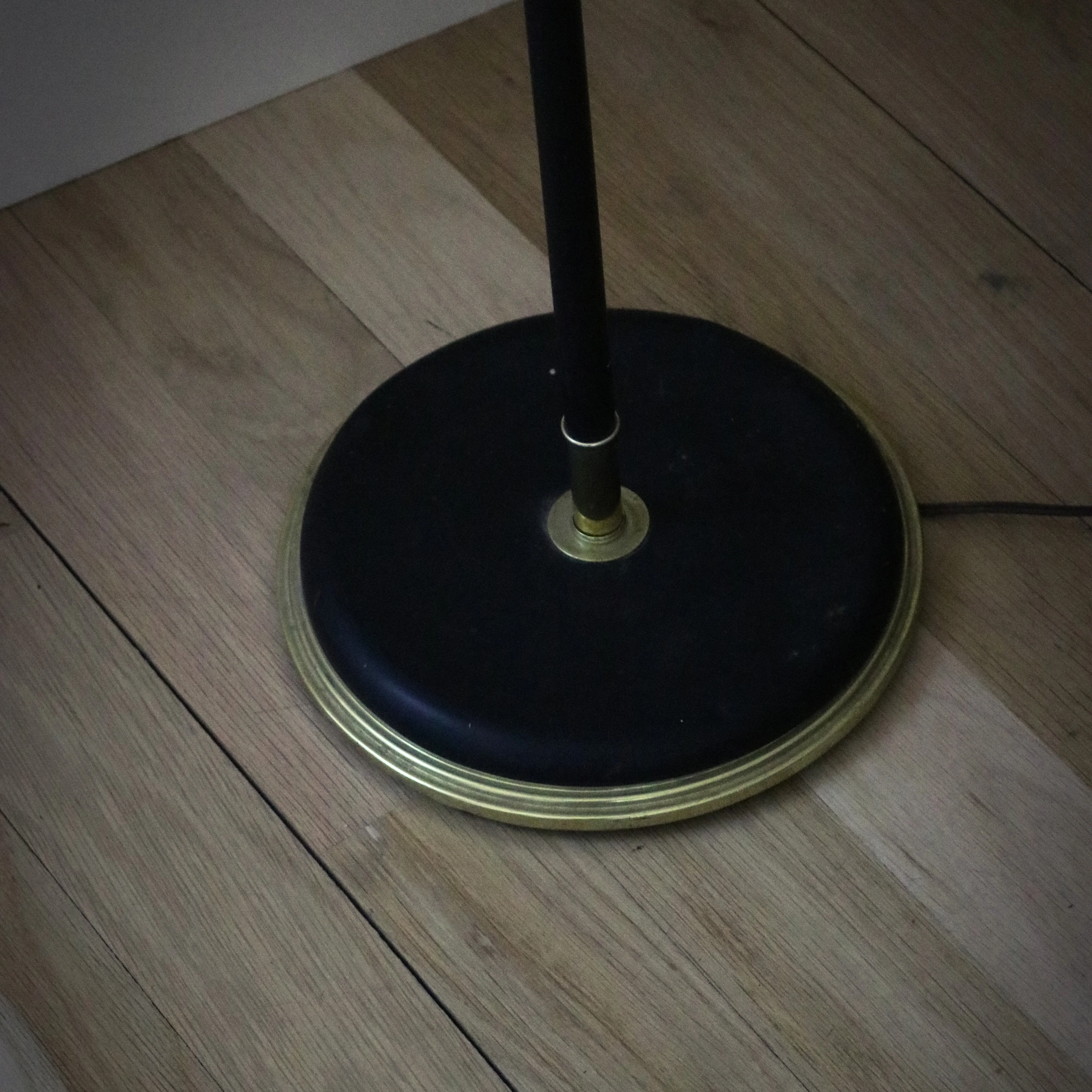 Masterful Mid-Century Black and Brass Lighting by Gerald Thurston for Lightolier - Image 5