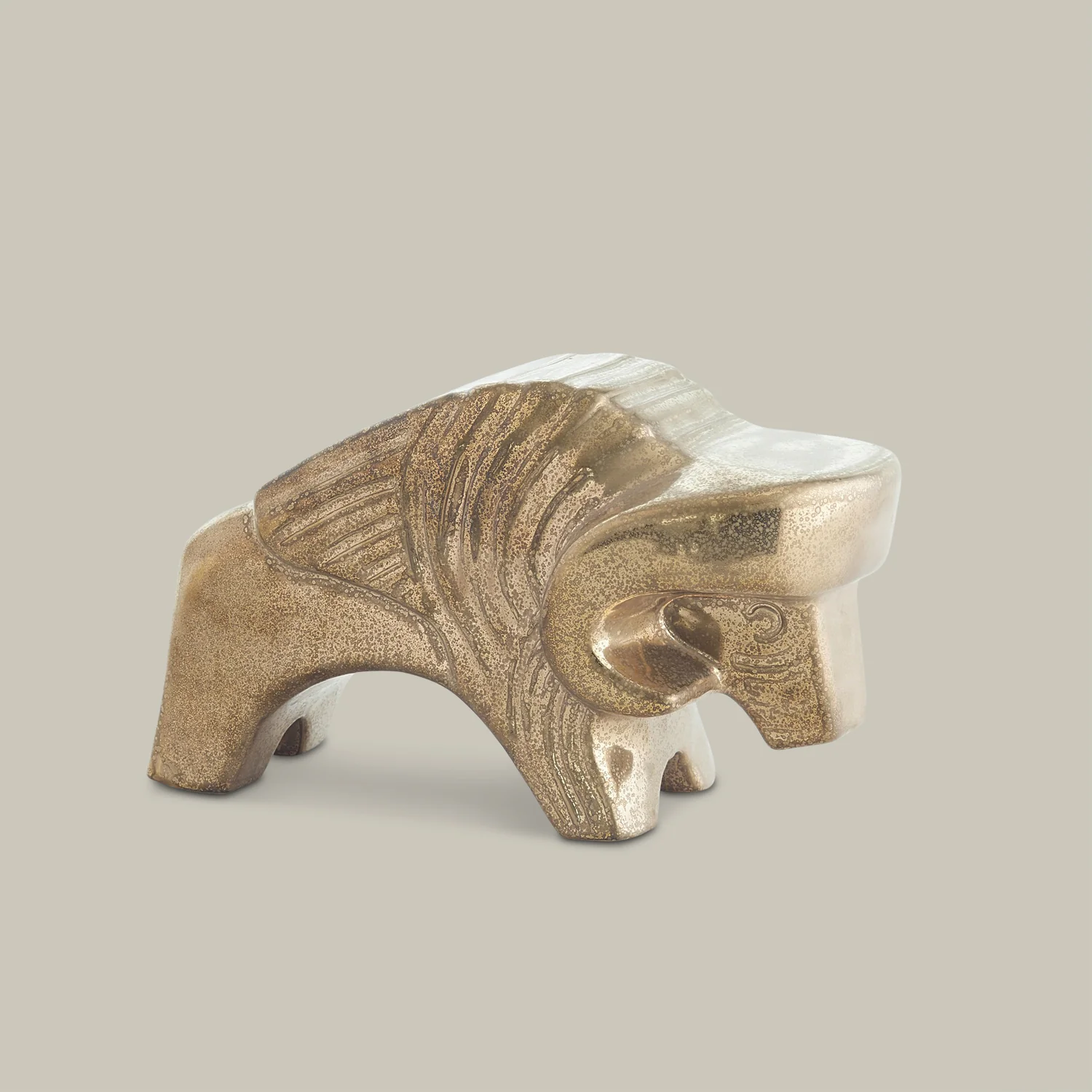 Les Animaux : Bison (Antique Gold) - Image 3