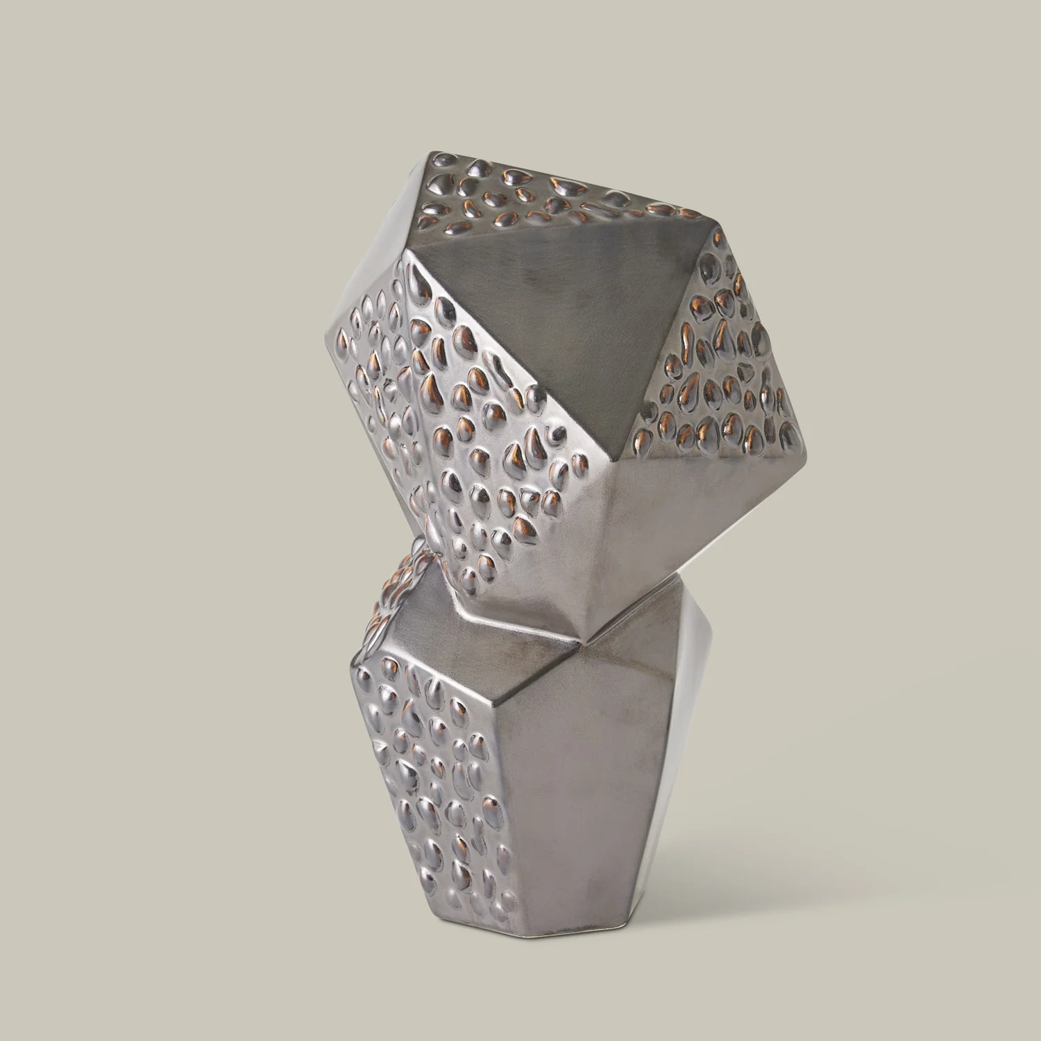 Les Facettes Sculpture (Gunmetal) - Image 2