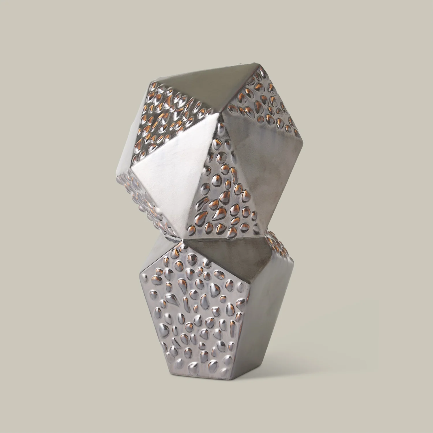 Les Facettes Sculpture (Gunmetal) - Image 3