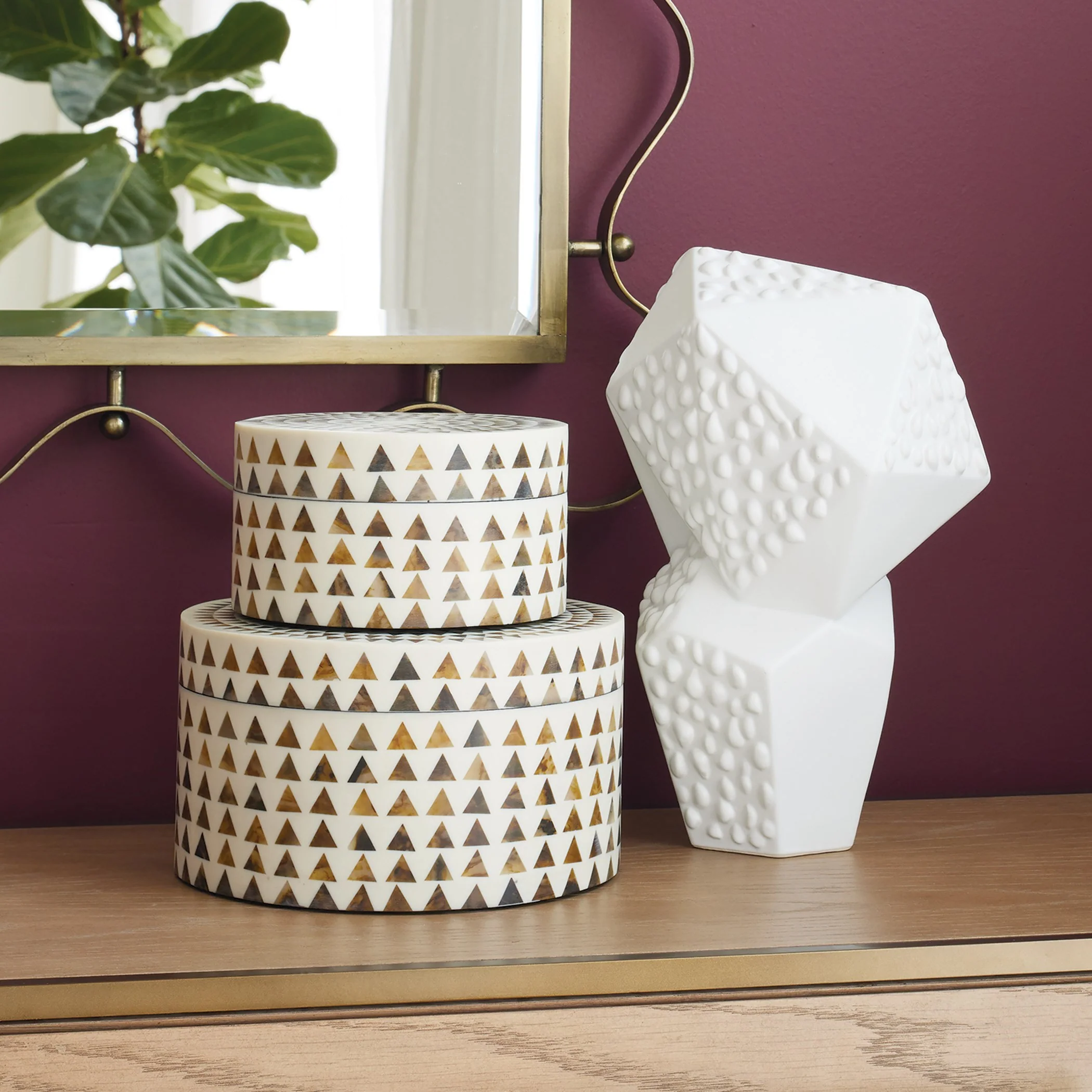 Les Facettes Sculpture (Matte White) - Image 2