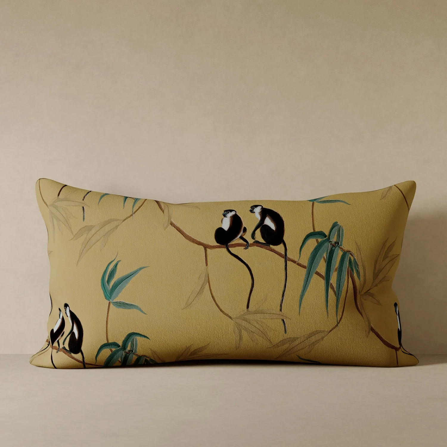 Les Singes Velvet Pillow - Image 4