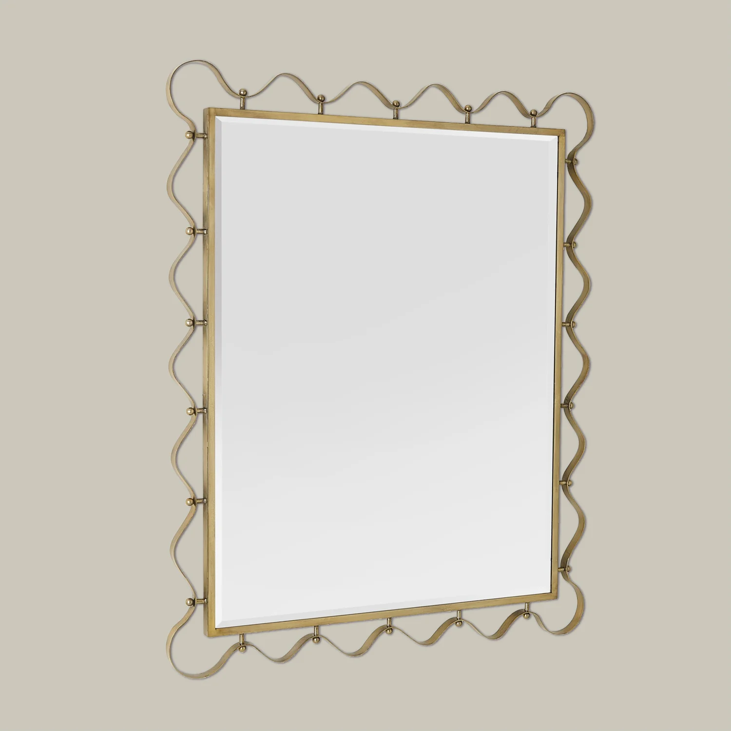 Les Vagues Mirror - Brass - Image 3