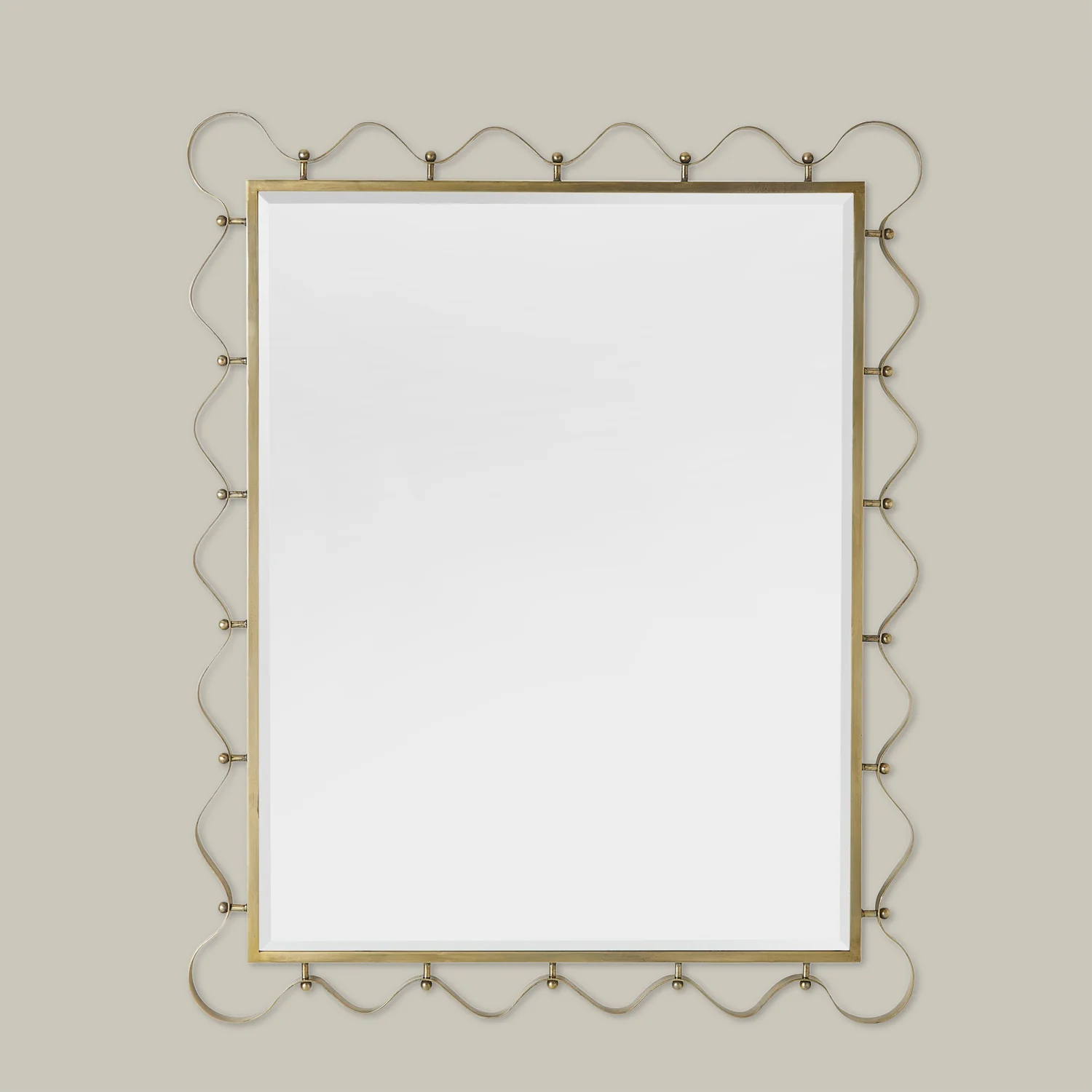 Les Vagues Mirror - Brass - Image 5