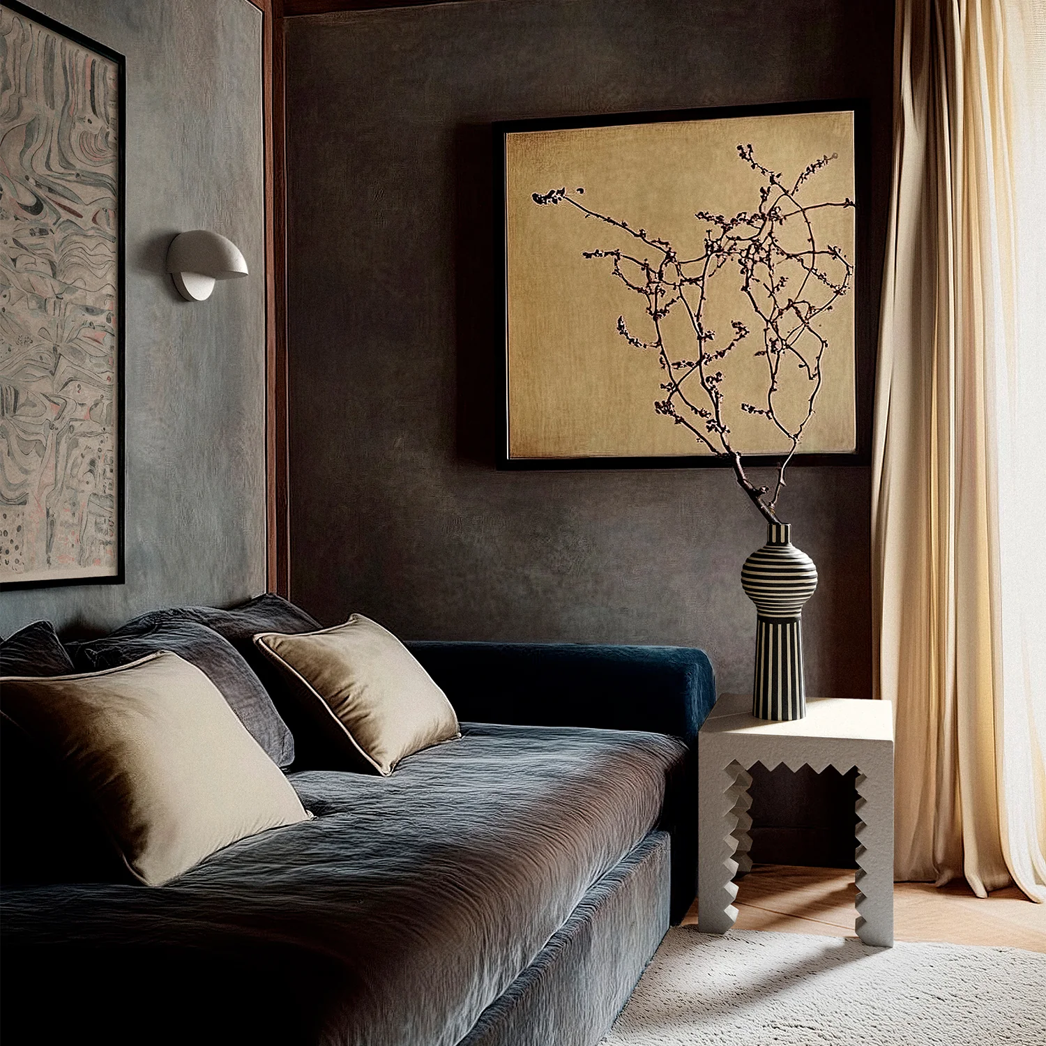 Lucien Plaster Side Table - Image 2
