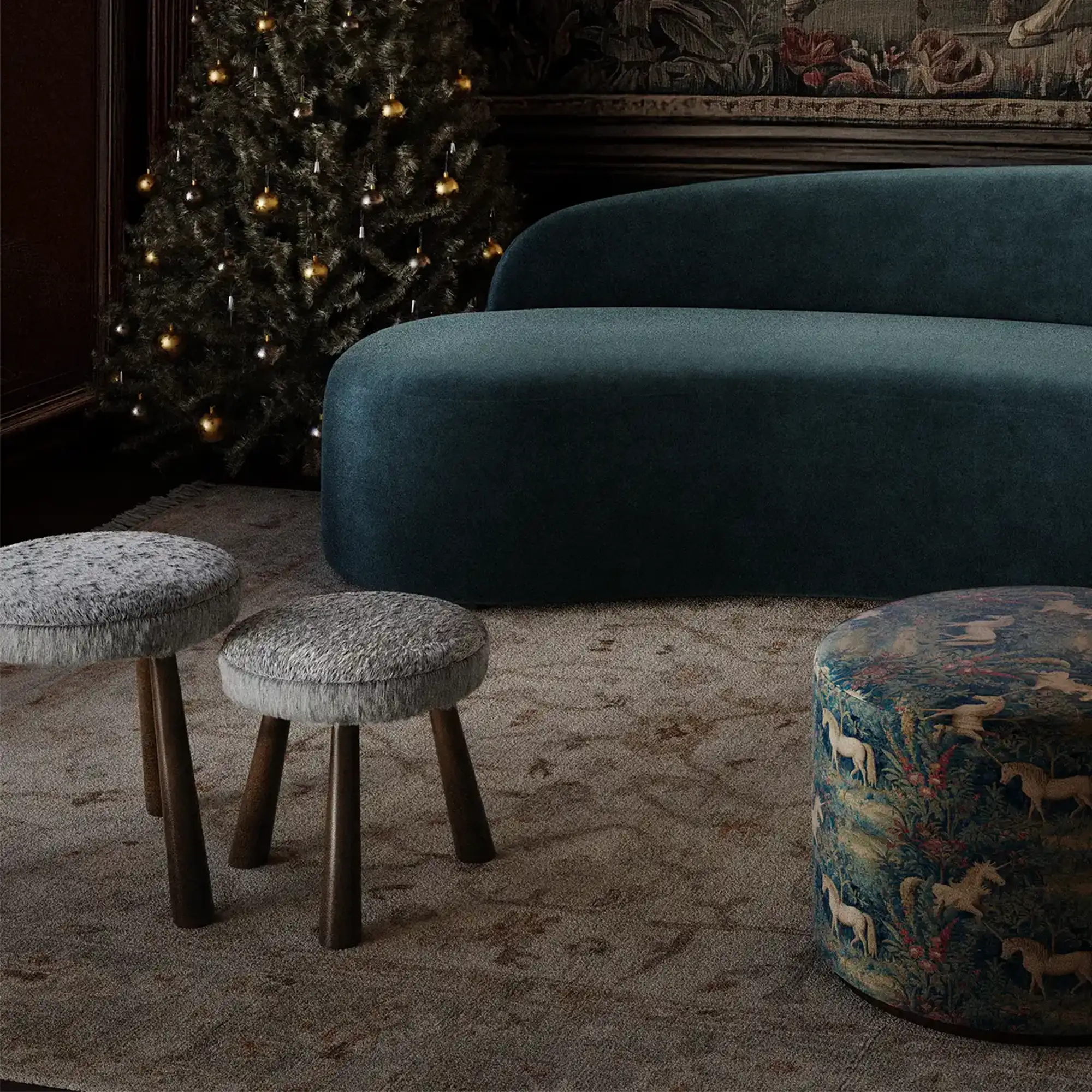 Madeleine Leather Stool - Image 10