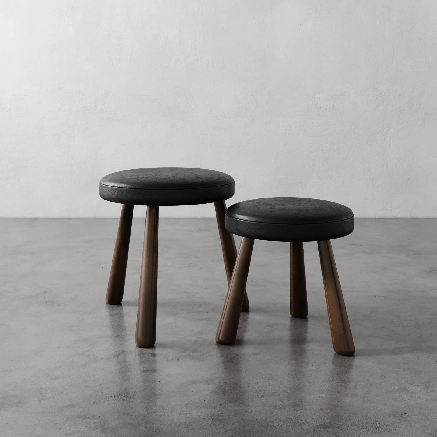 Madeleine Leather Stool - Image 4