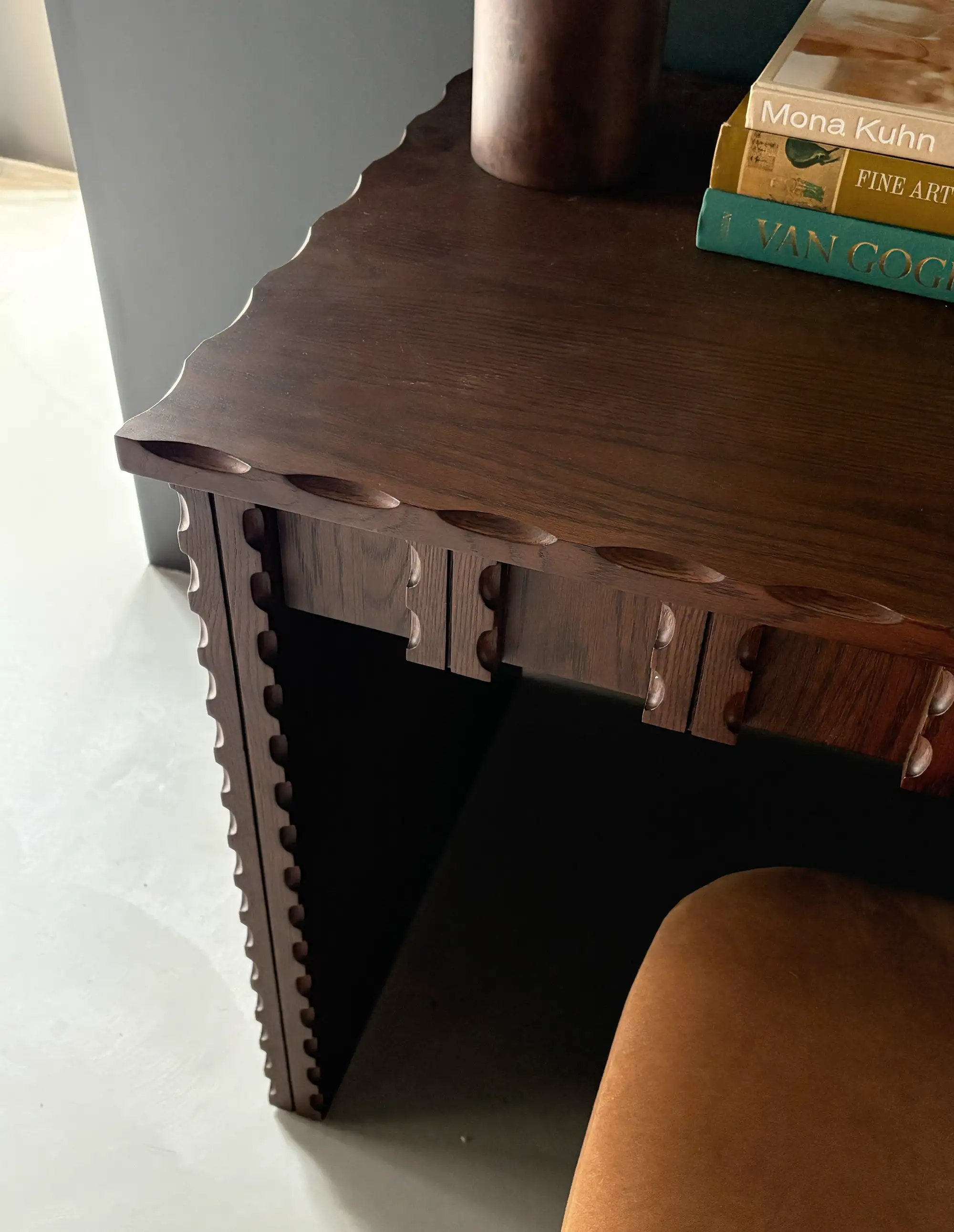 Marchand Desk, Walnut Oak Finish - Image 3