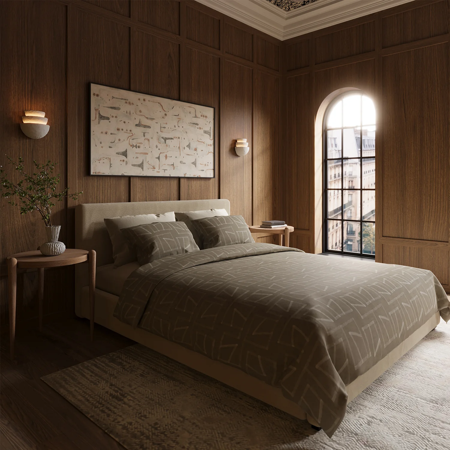 Mareé Embroidered 3-piece Duvet Set - Image 3